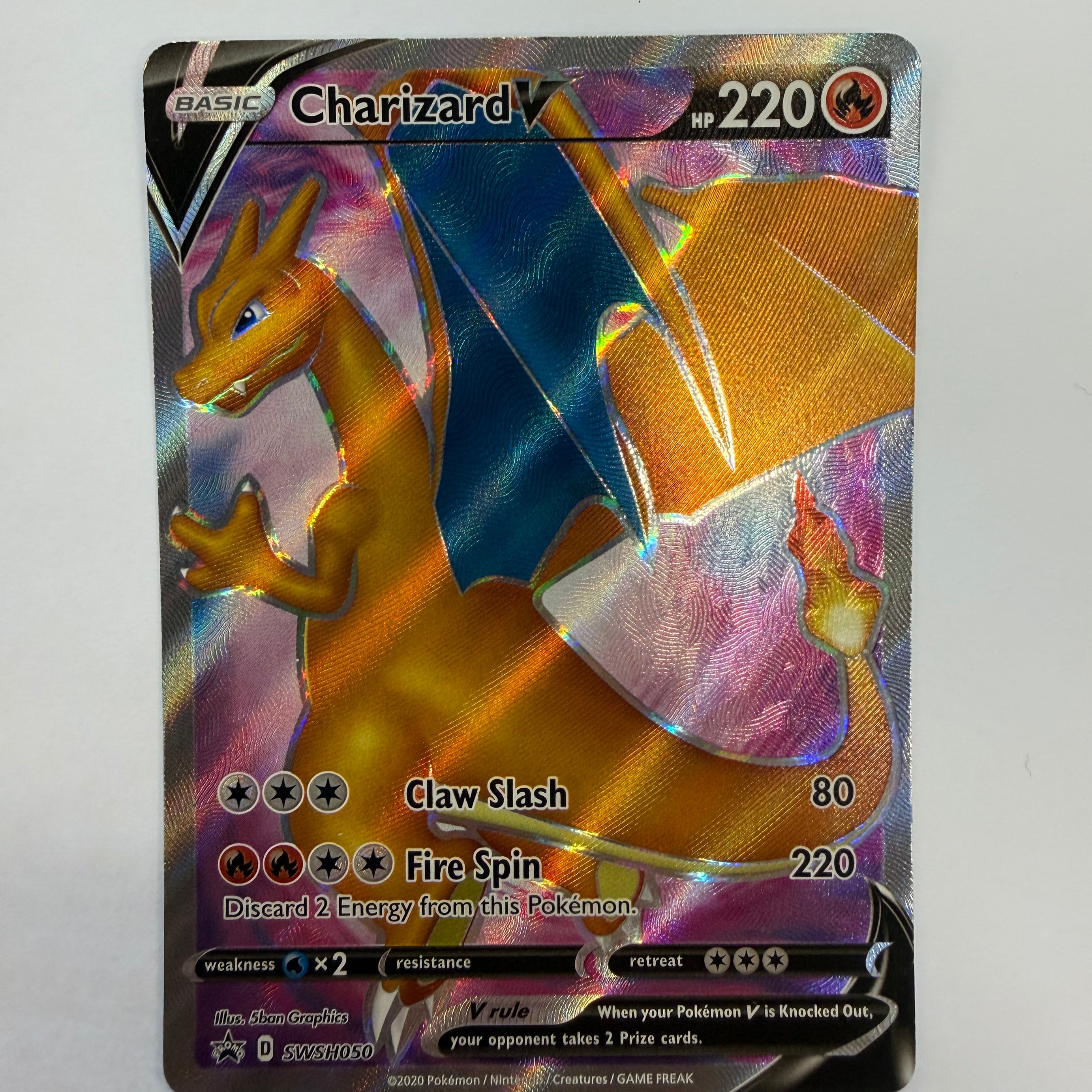 Pokemon TCG - Sword & Shield Promo Cards Charizard SWSH050 NM