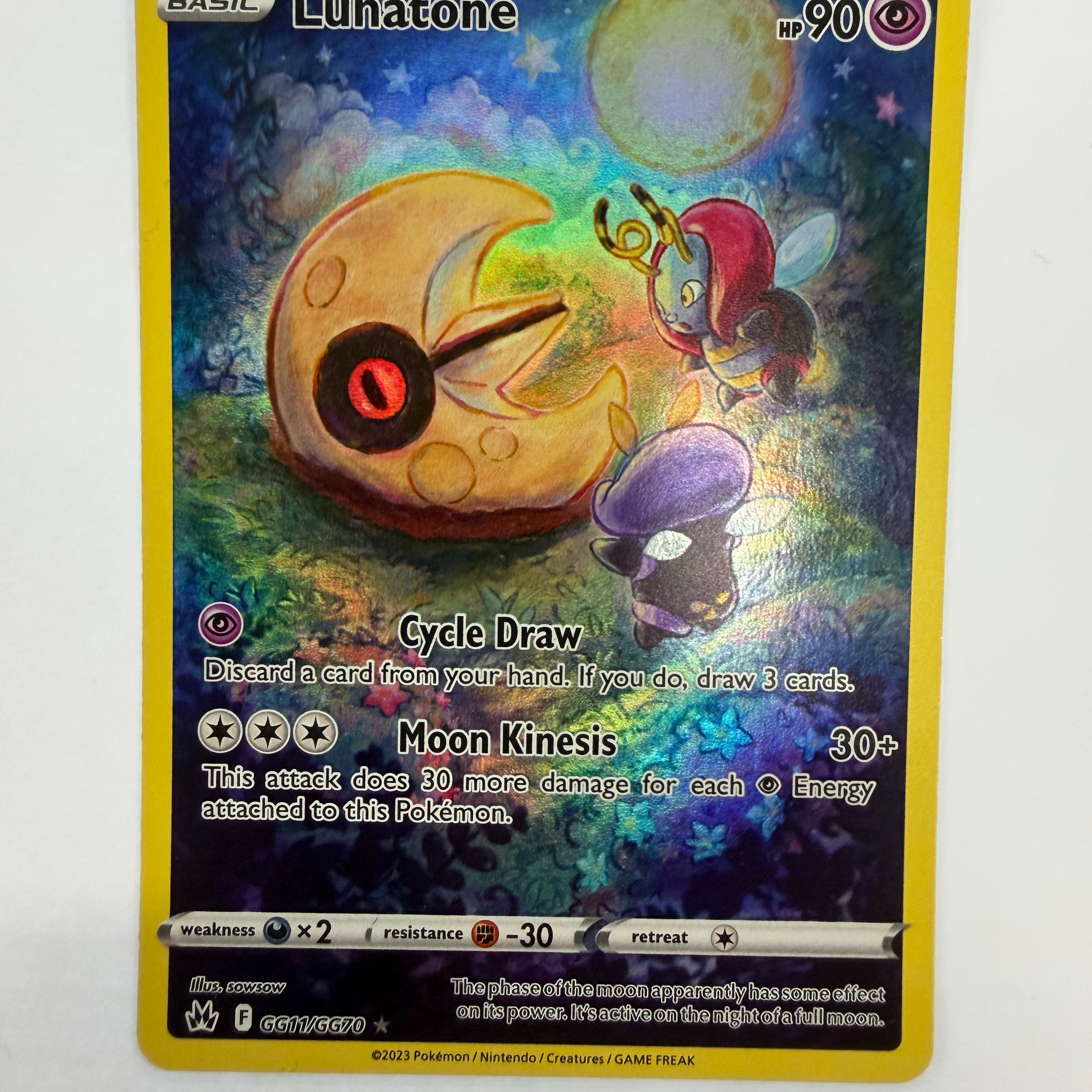 Pokemon TCG - Crown Zenith: Galarian Gallery Lunatone GG11/GG70 NM