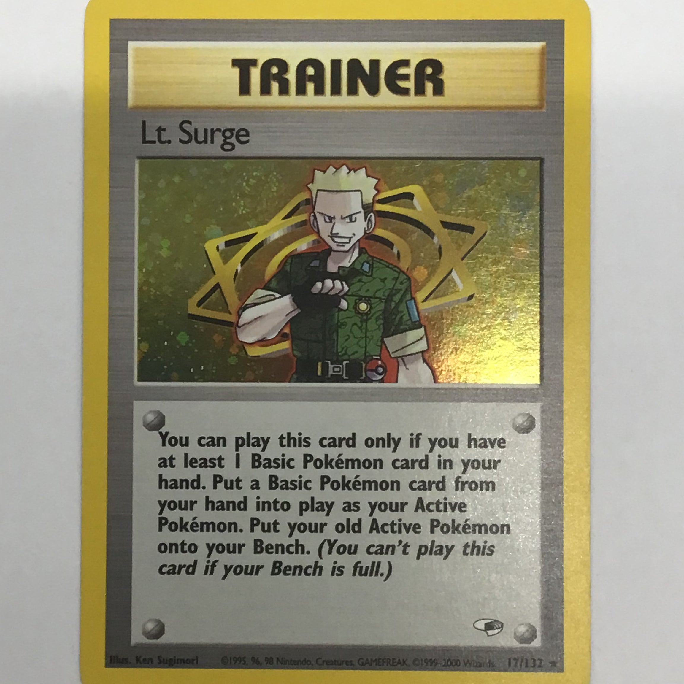 Pokémon TCG - Gym Heroes Unlimited Lt. Surge 15/132 LP