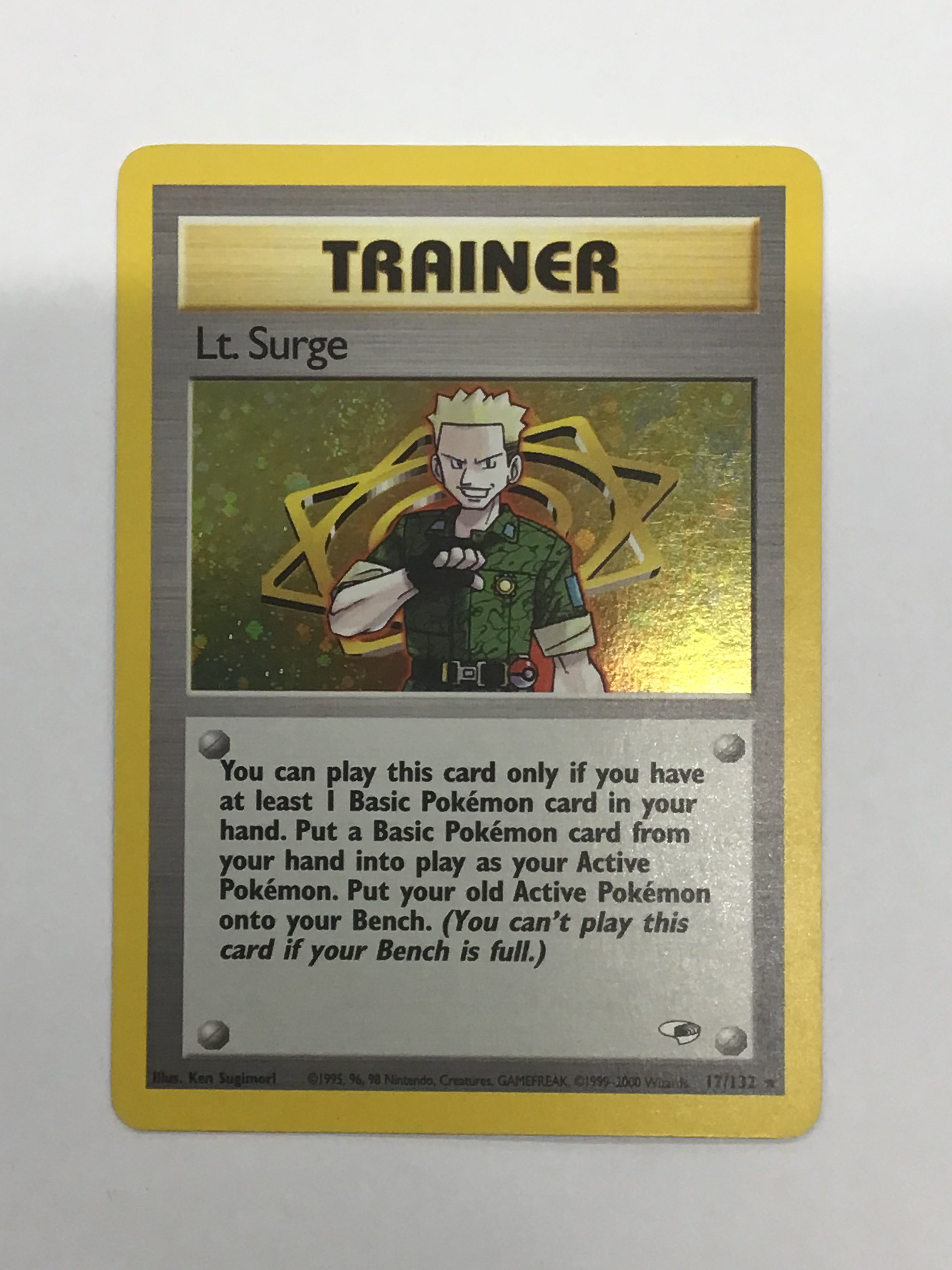 Pokémon TCG - Gym Heroes Unlimited Lt. Surge 15/132 LP