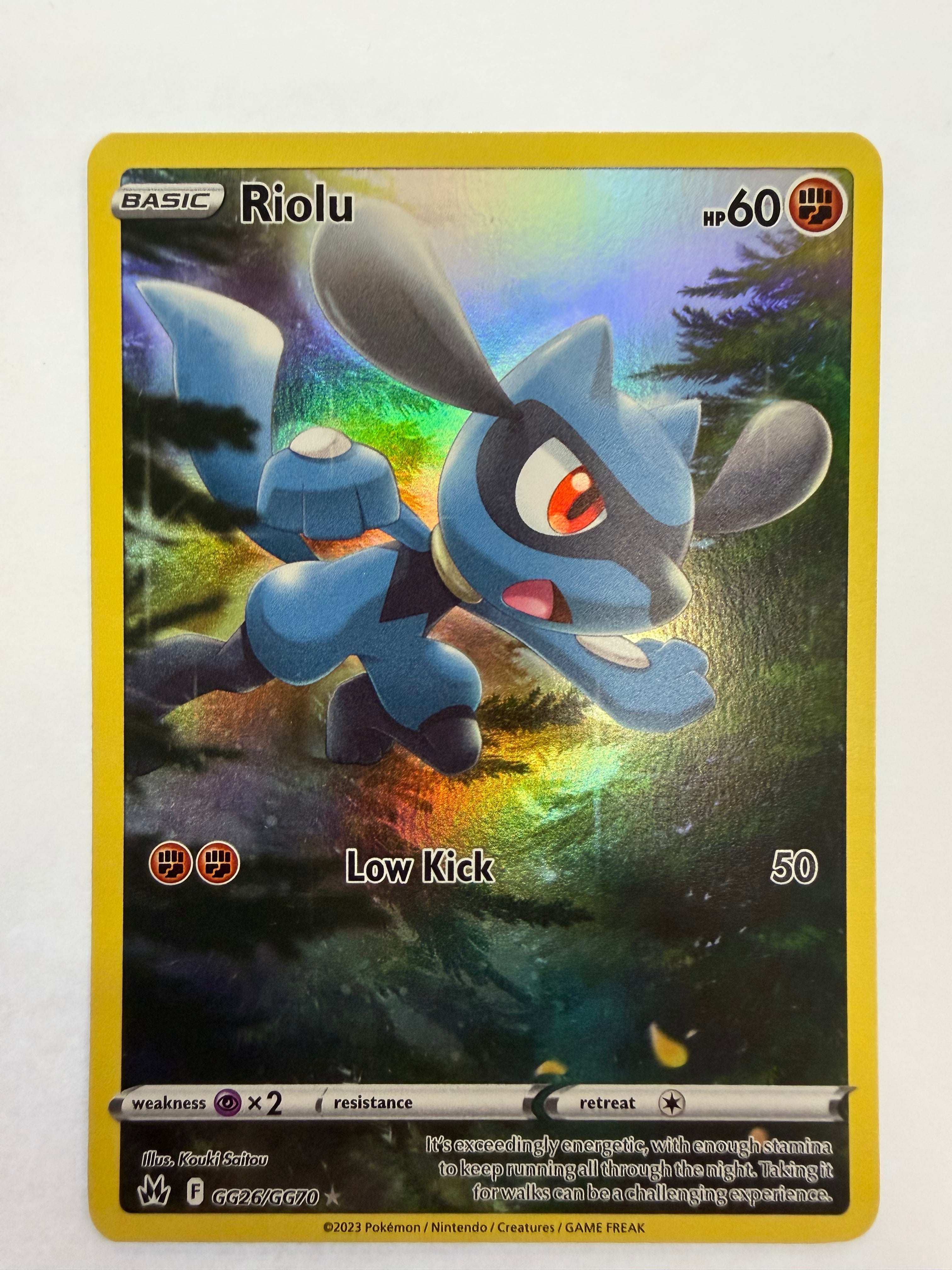 Pokemon TCG - Crown Zenith: Galarian Gallery Riolu GG26/GG70 NM