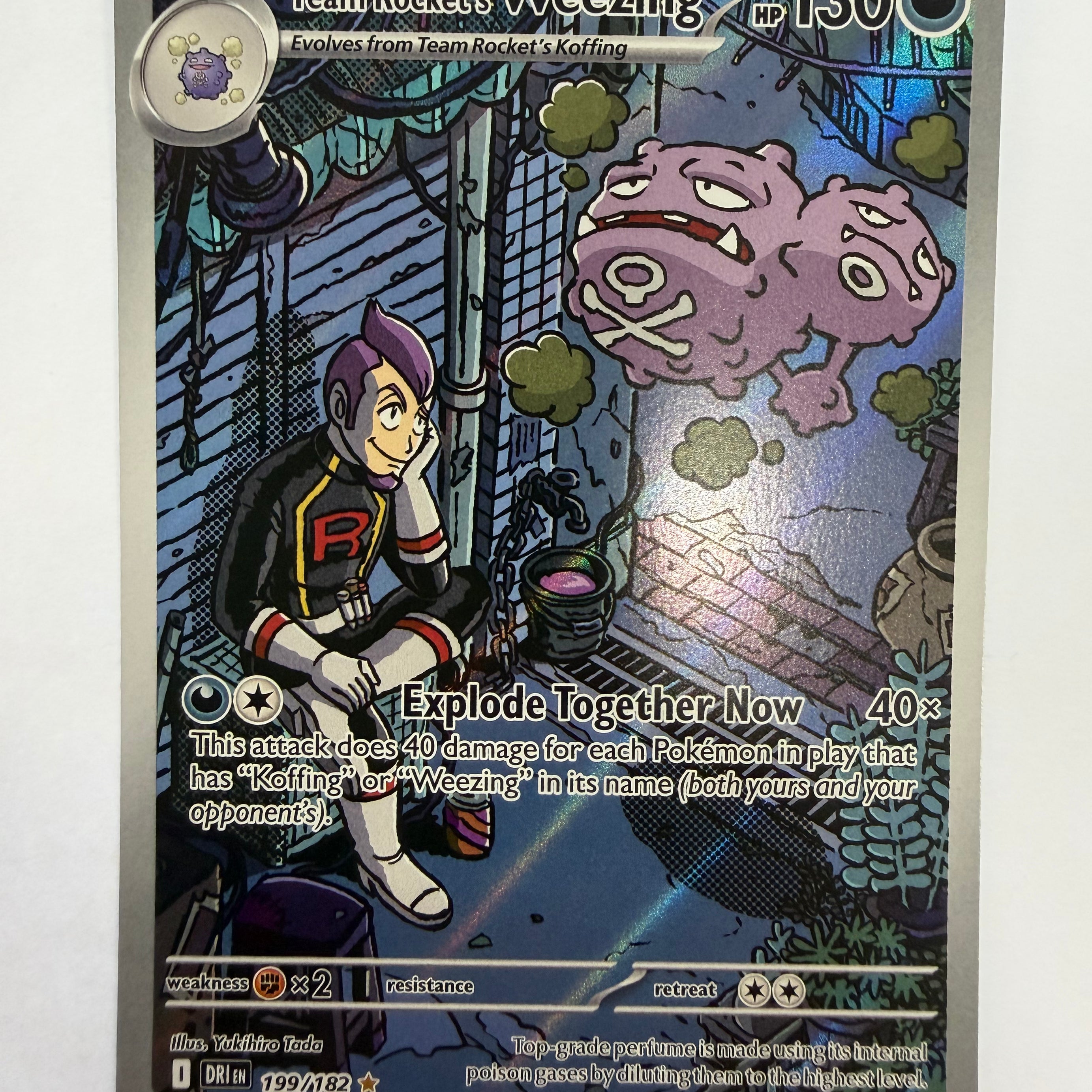 Pokémon TCG - Destined Rivals Team Rocket's Weezing 199/182 NM