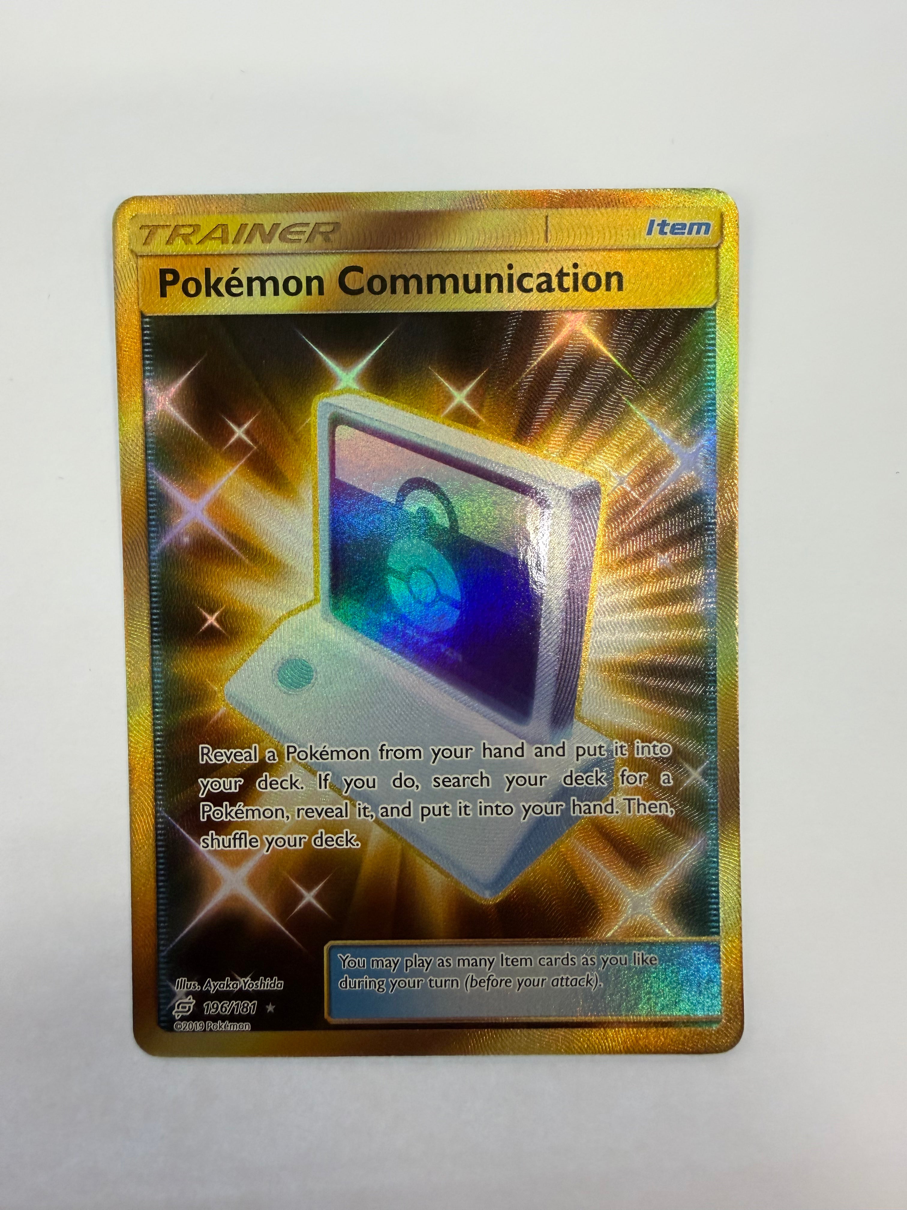 Pokémon TCG - Team Up Pokémon Communication 196/181 NM