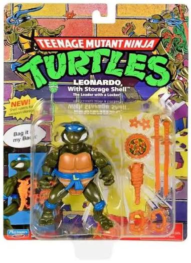 Playmates Teenage Mutant Ninja Turtles Leonardo with Storage Shell Action Figure