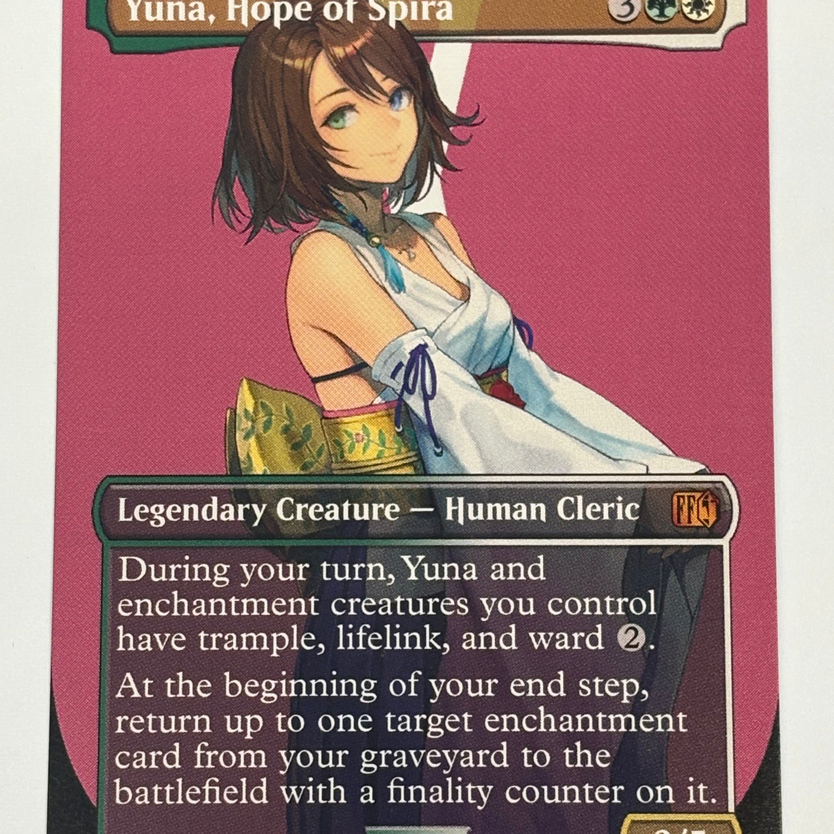Magic The Gathering TCG - Final Fantasy Yuna, Hope of Spira (Borderless) 404 NM