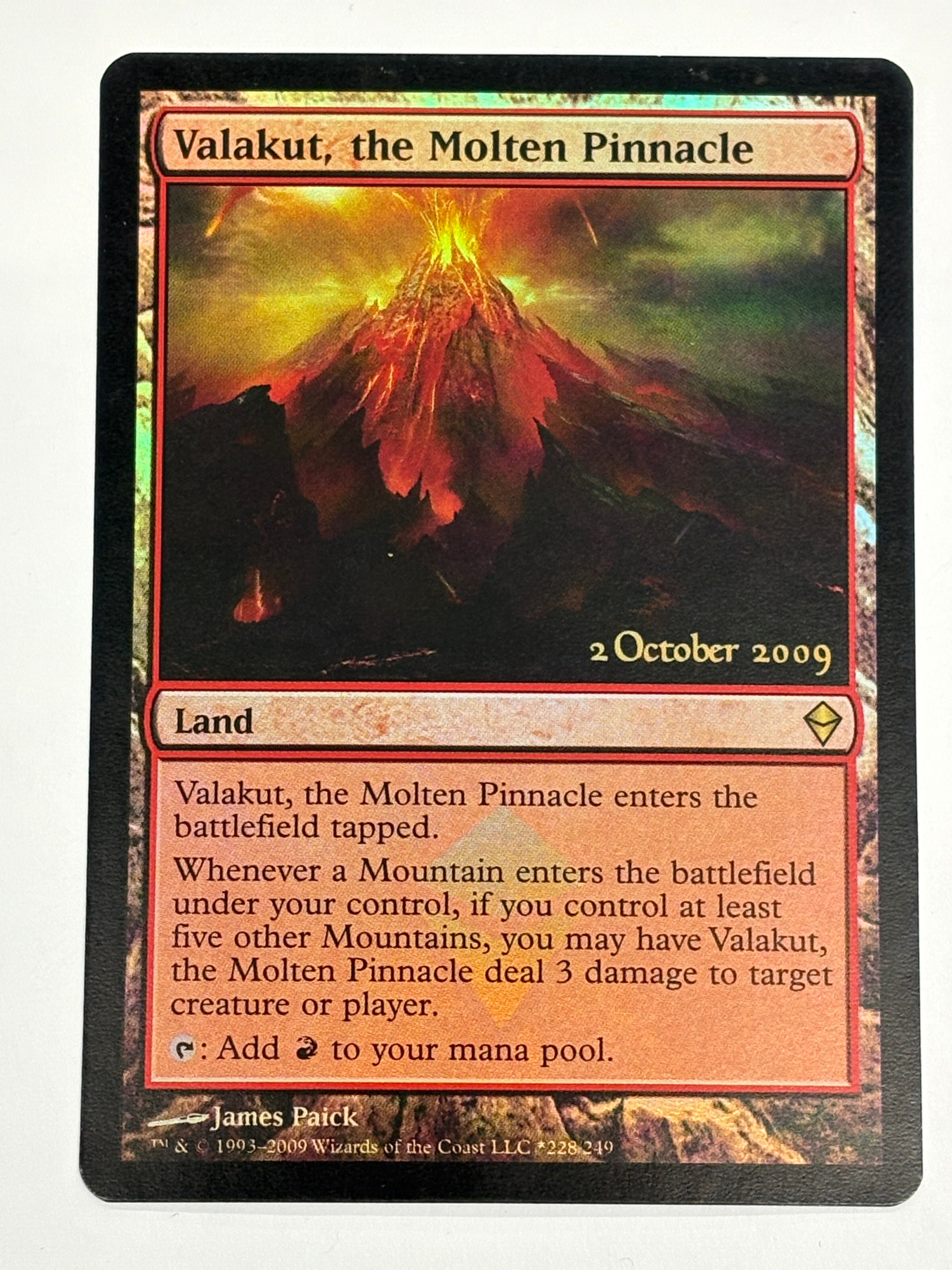 Magic the Gathering TCG - Launch Party & Release Event Promos Valakut, the Molten Pinnacle (Foil) 228/249 NM