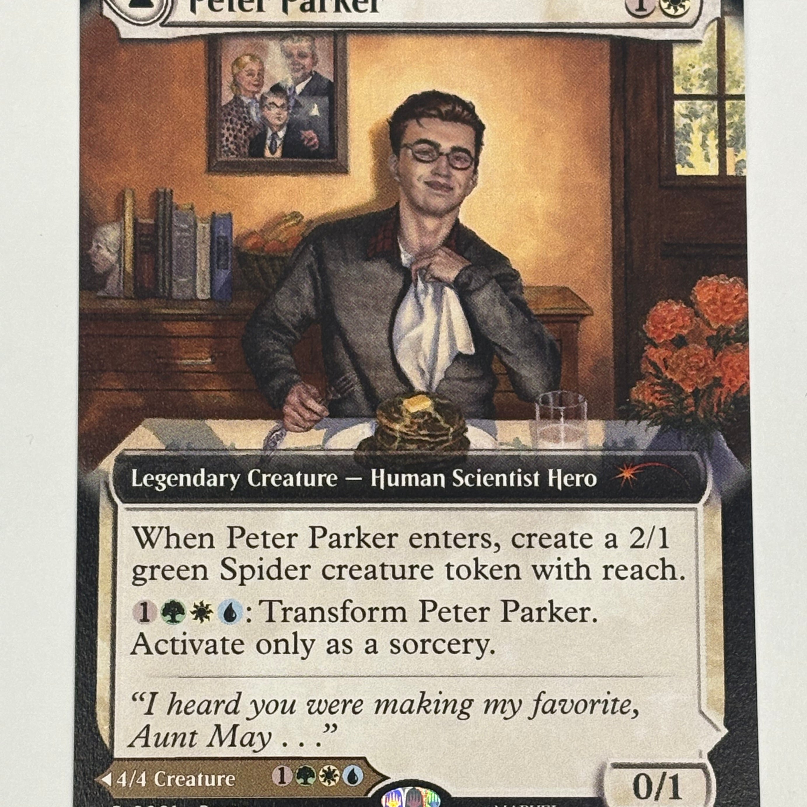 Magic the Gathering TCG - Marvel’s Spider-Man Promo Peter Parker (Extended Art) 001 NM