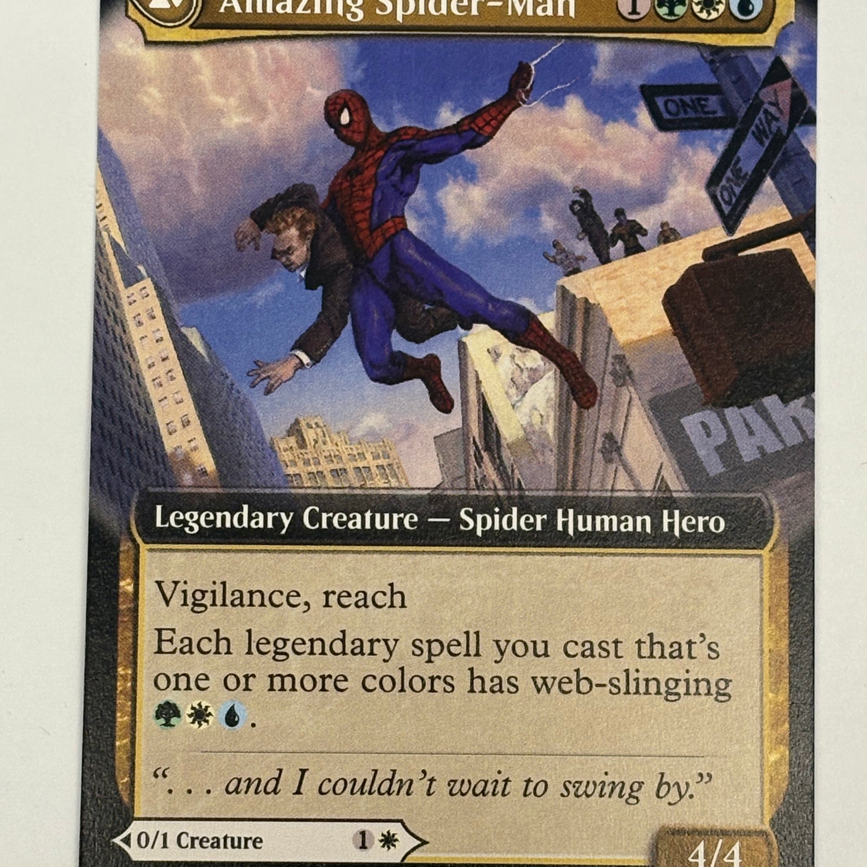 Magic the Gathering TCG - Marvel’s Spider-Man Promo Peter Parker (Extended Art) 001 NM