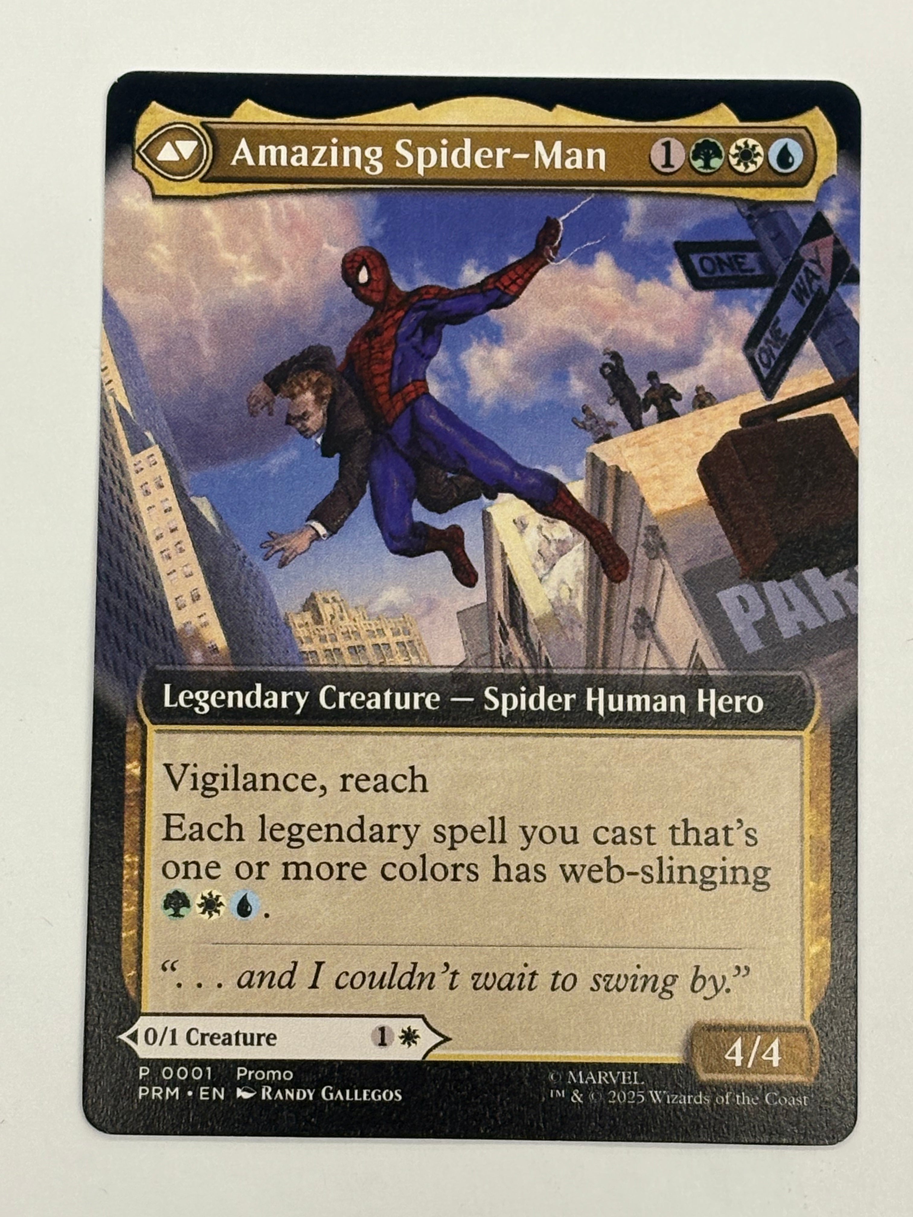Magic the Gathering TCG - Marvel’s Spider-Man Promo Peter Parker (Extended Art) 001 NM