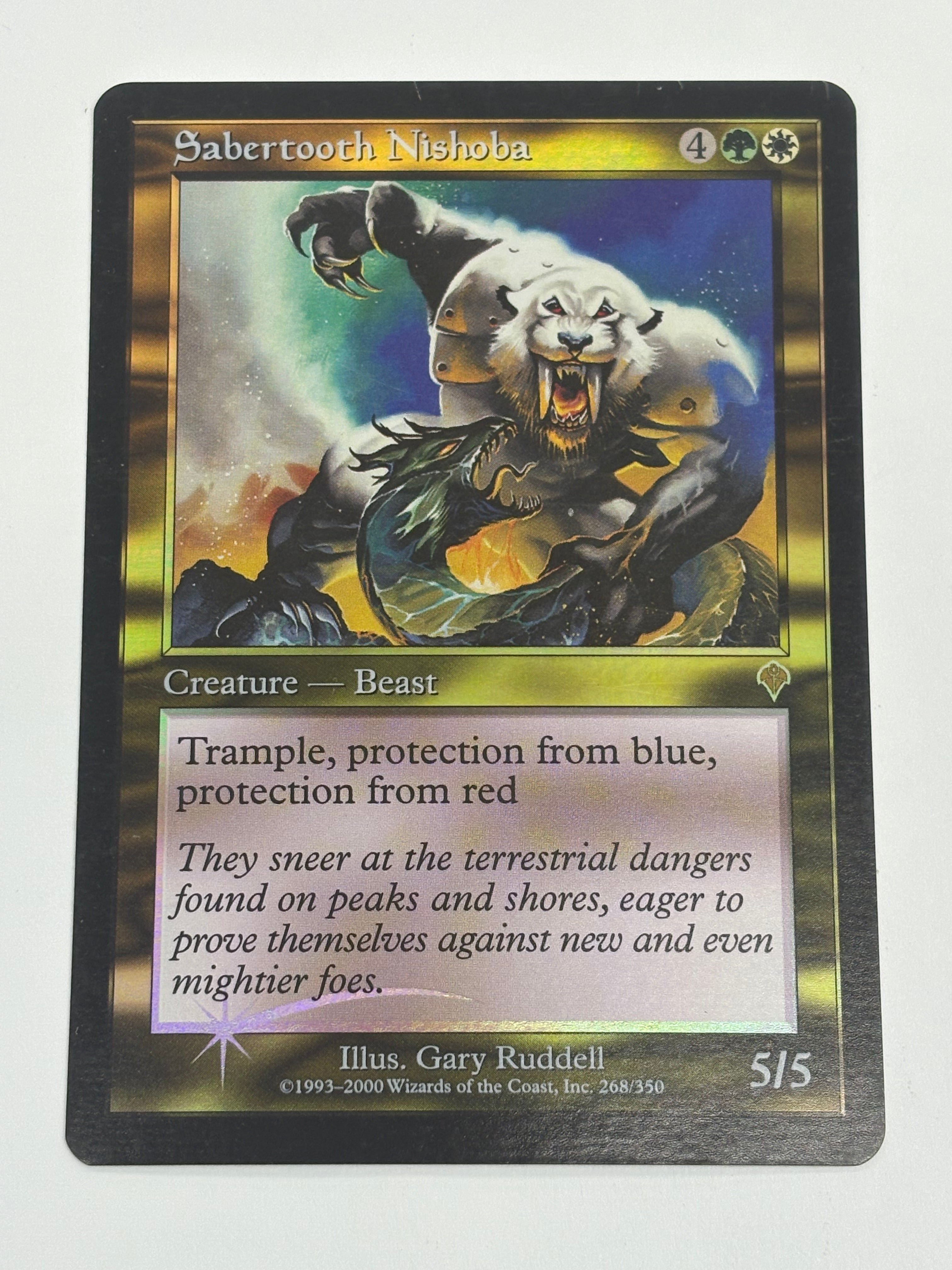 Magic the Gathering TCG - Invasion Sabertooth Nishoba (Foil) 268/350 NM