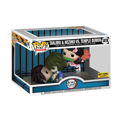Funko Pop! Animation Demon Slayer Tanjiro & Nezuko vs. Temple Demon Hot Topic Exclusive #1419