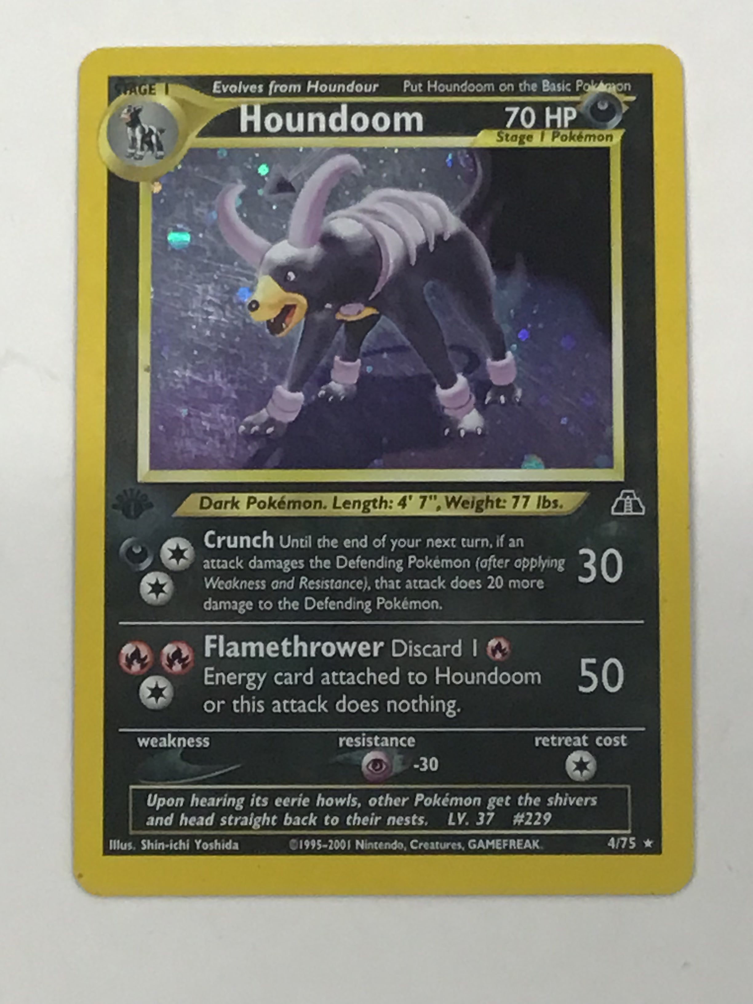 Pokémon TCG - Neo Discovery 1st Edition Houndoom Holo 4/75 MP