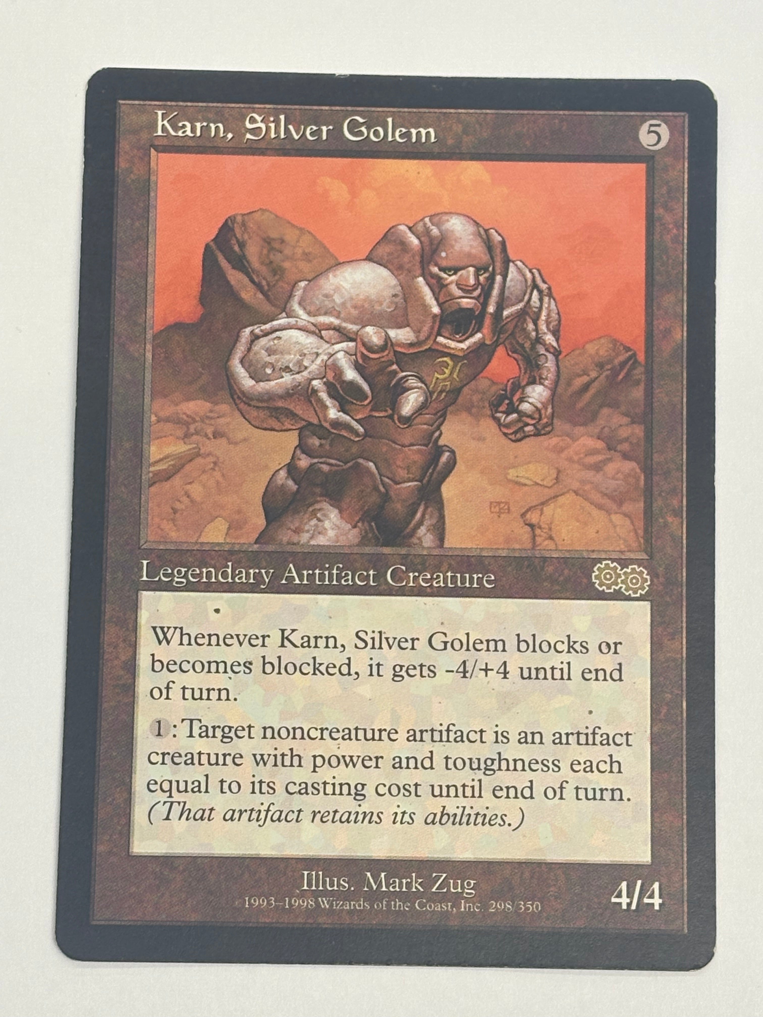 Magic the Gathering TCG - Urza’s Saga Karn, Silver Golem 298/350 NM