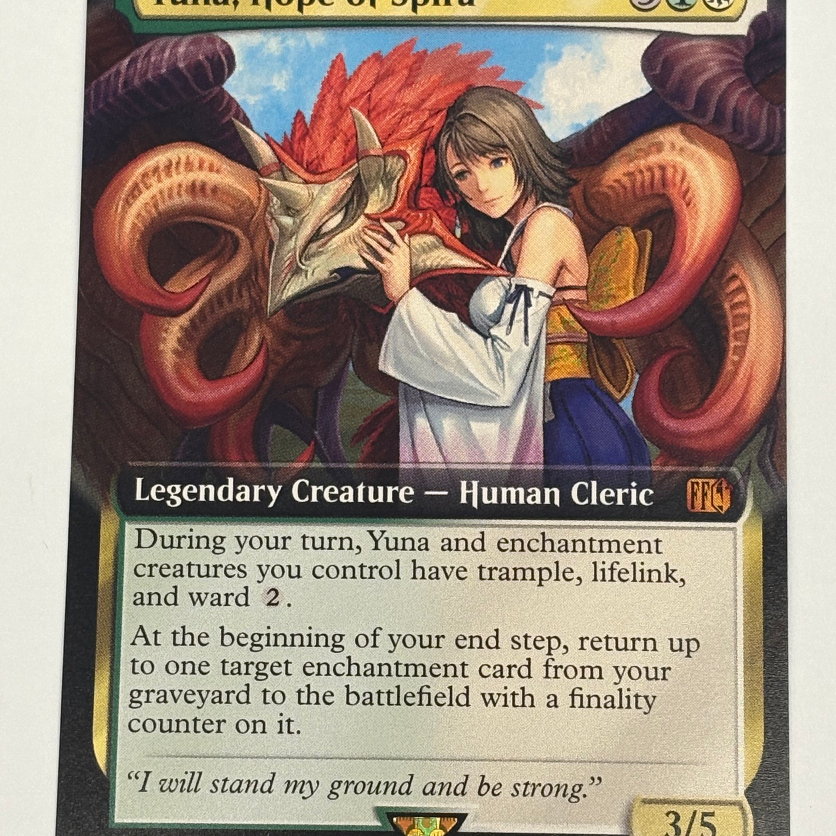 Magic The Gathering TCG - Final Fantasy Yuna, Hope of Spira (Extended Art) 517 NM