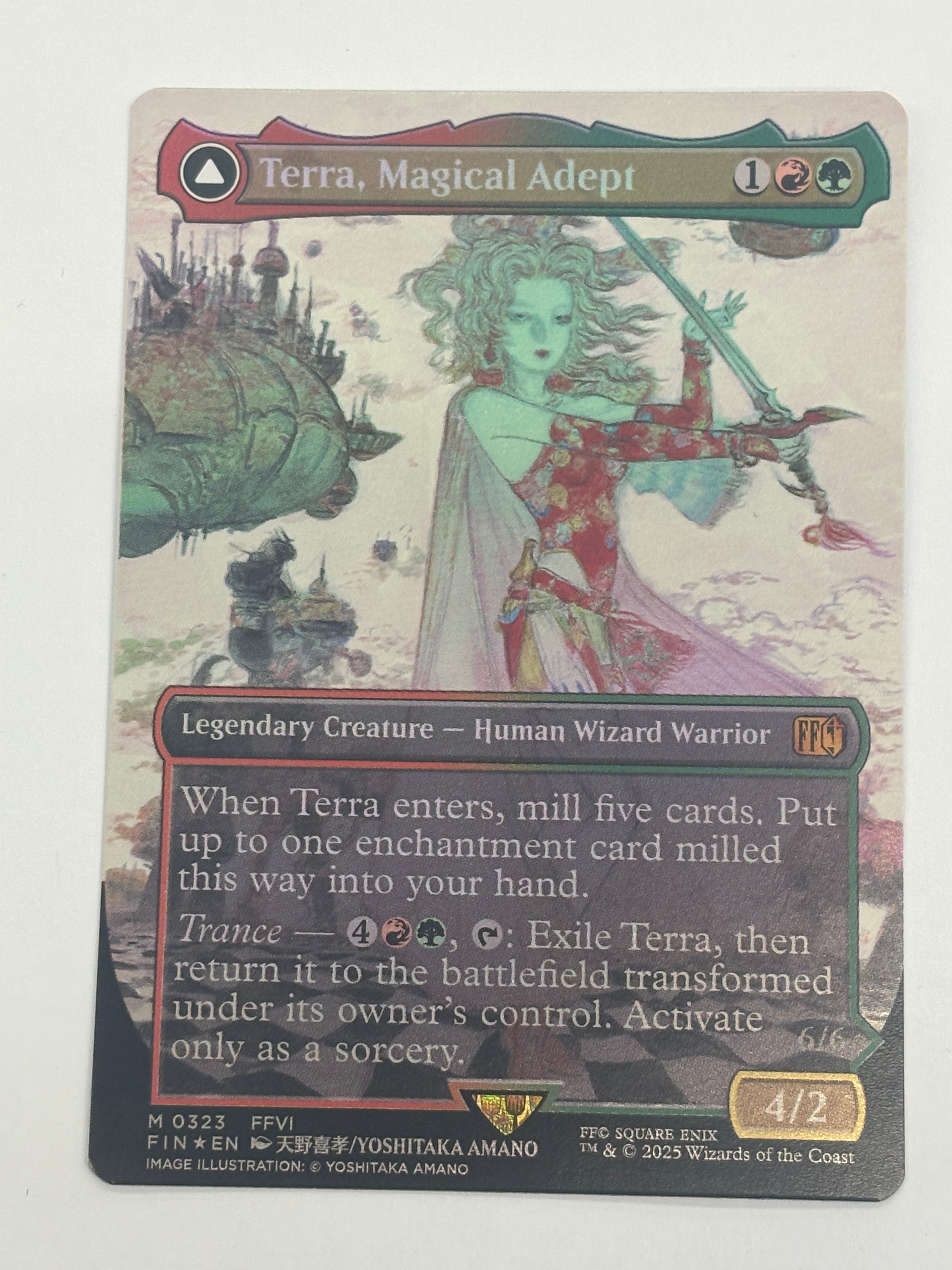 Magic The Gathering TCG - Final Fantasy Terra, Magical Adept (Showcase) 323 Foil NM