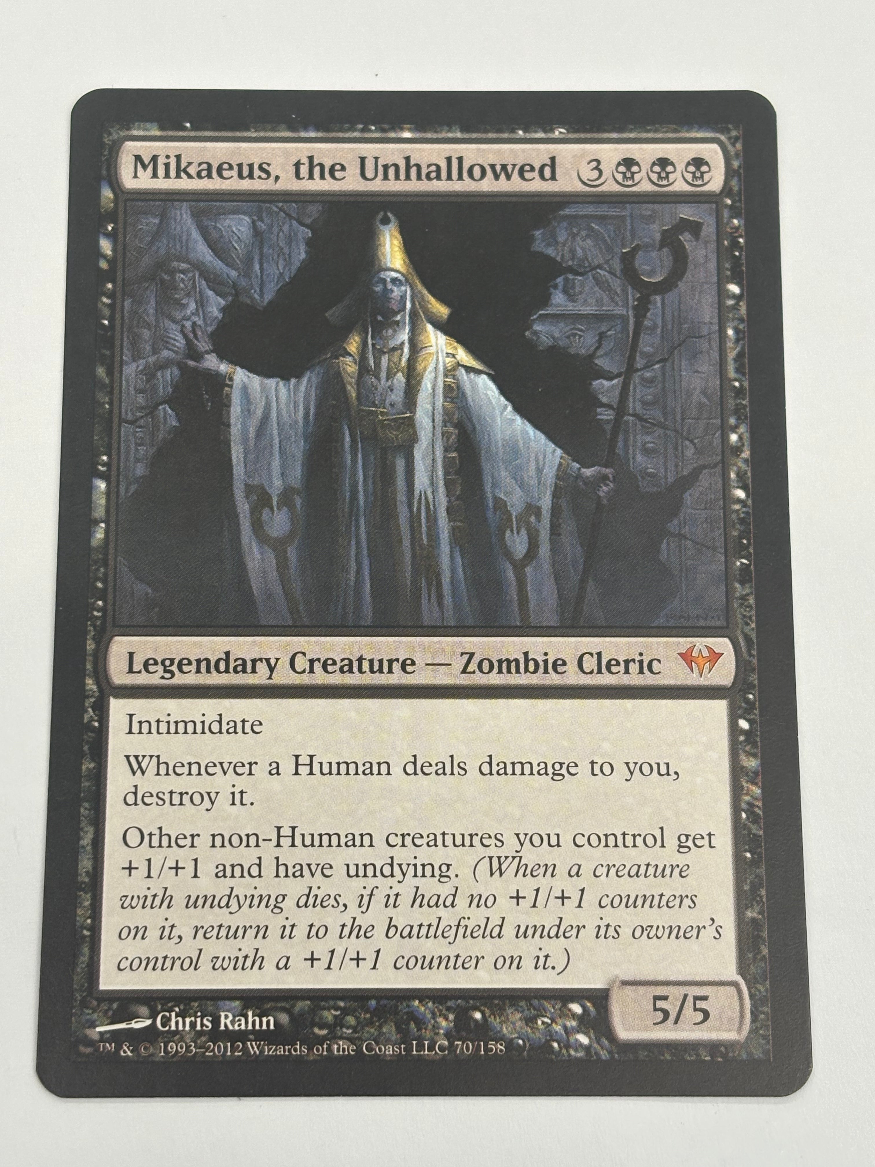 Magic The Gathering TCG - Dark Ascension Mikaeus, the Unhallowed 70/158 NM