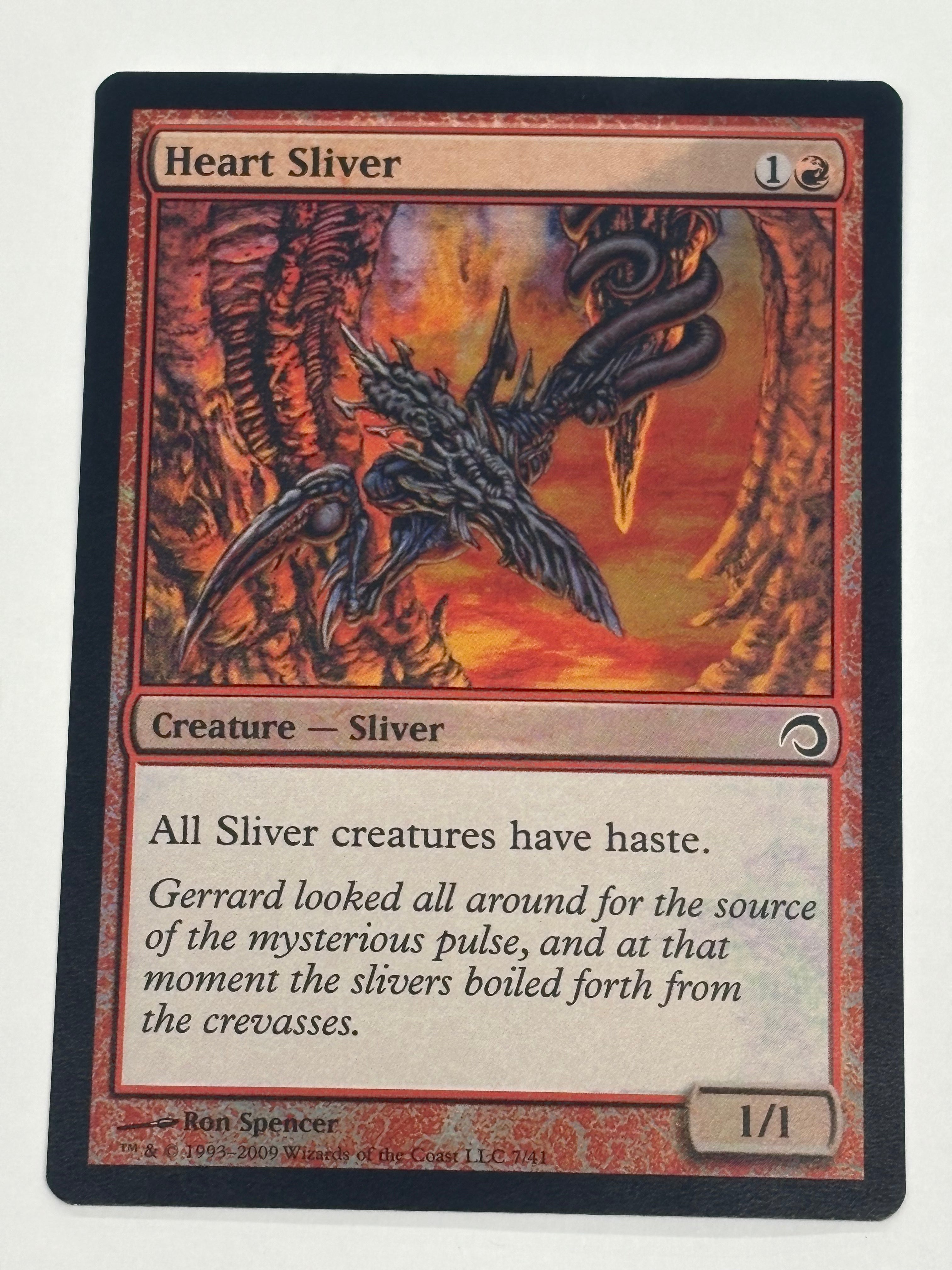 Magic The Gathering TCG - Premium Deck Series: Slivers Heart Sliver (Foil) 7/41 NM