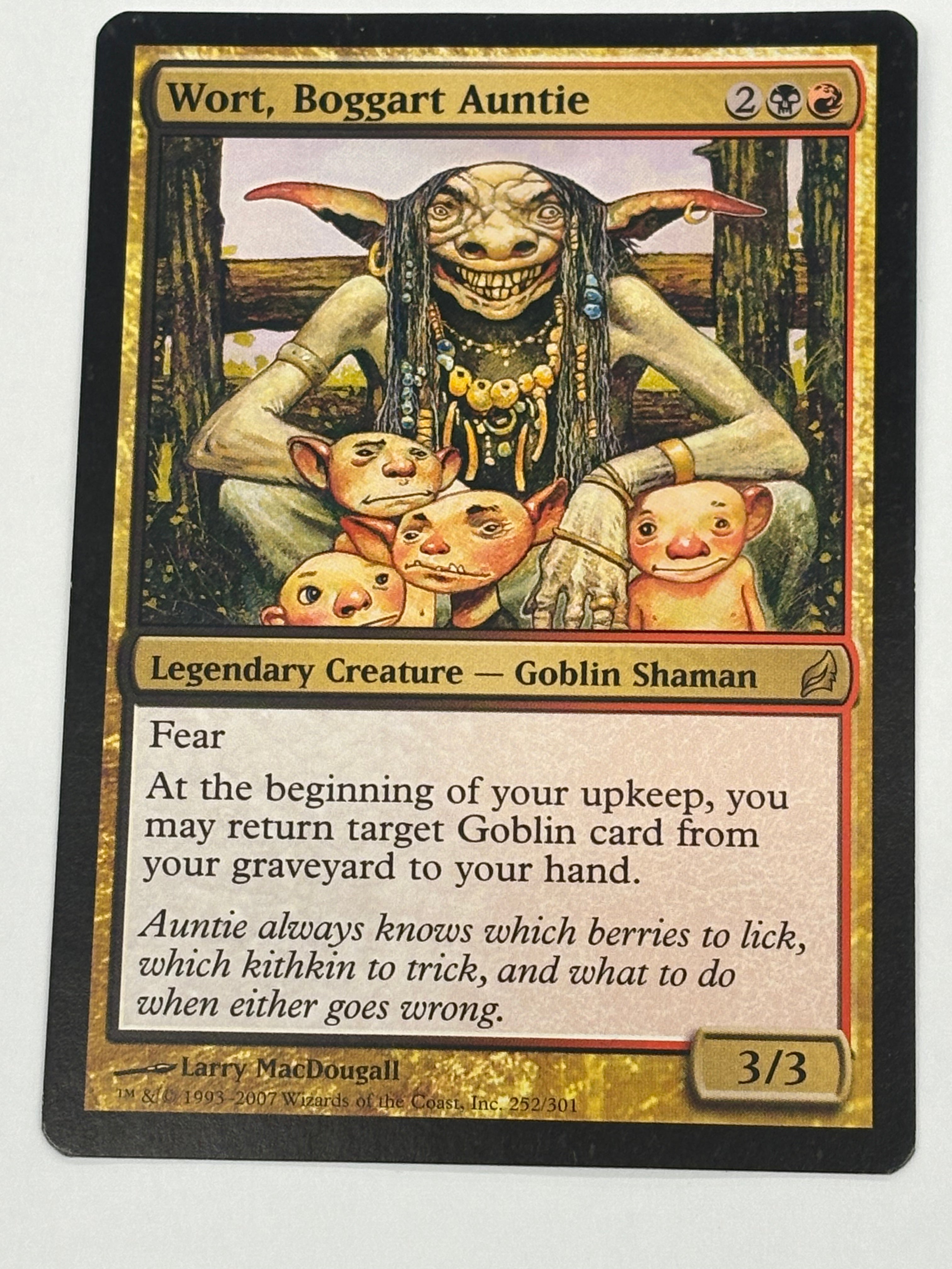 Magic The Gathering TCG - Lorwyn Wort, Boggart Auntie 252/301 NM