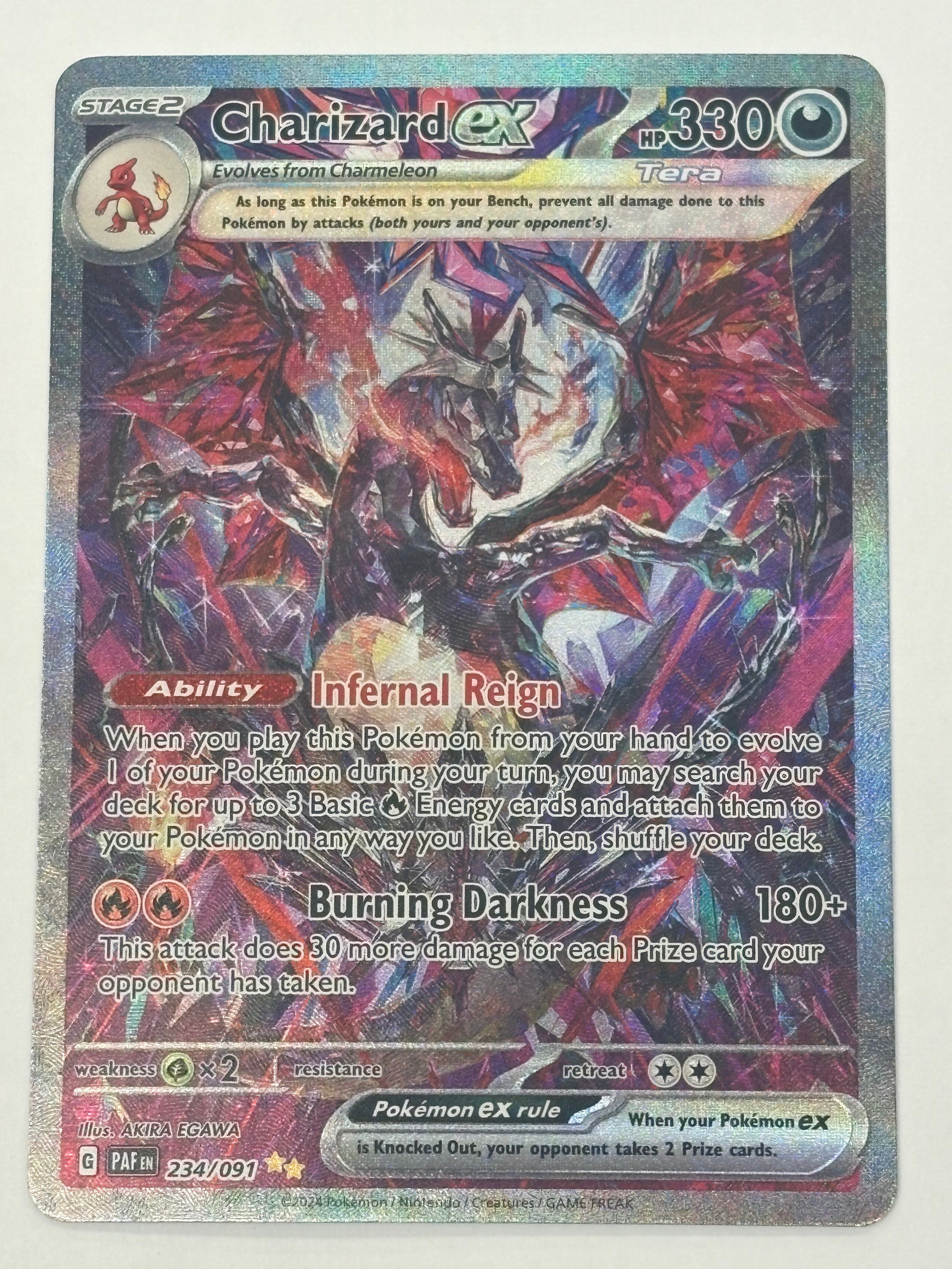 Pokémon TCG - Paldean Fates Charizard ex 234/091 NM