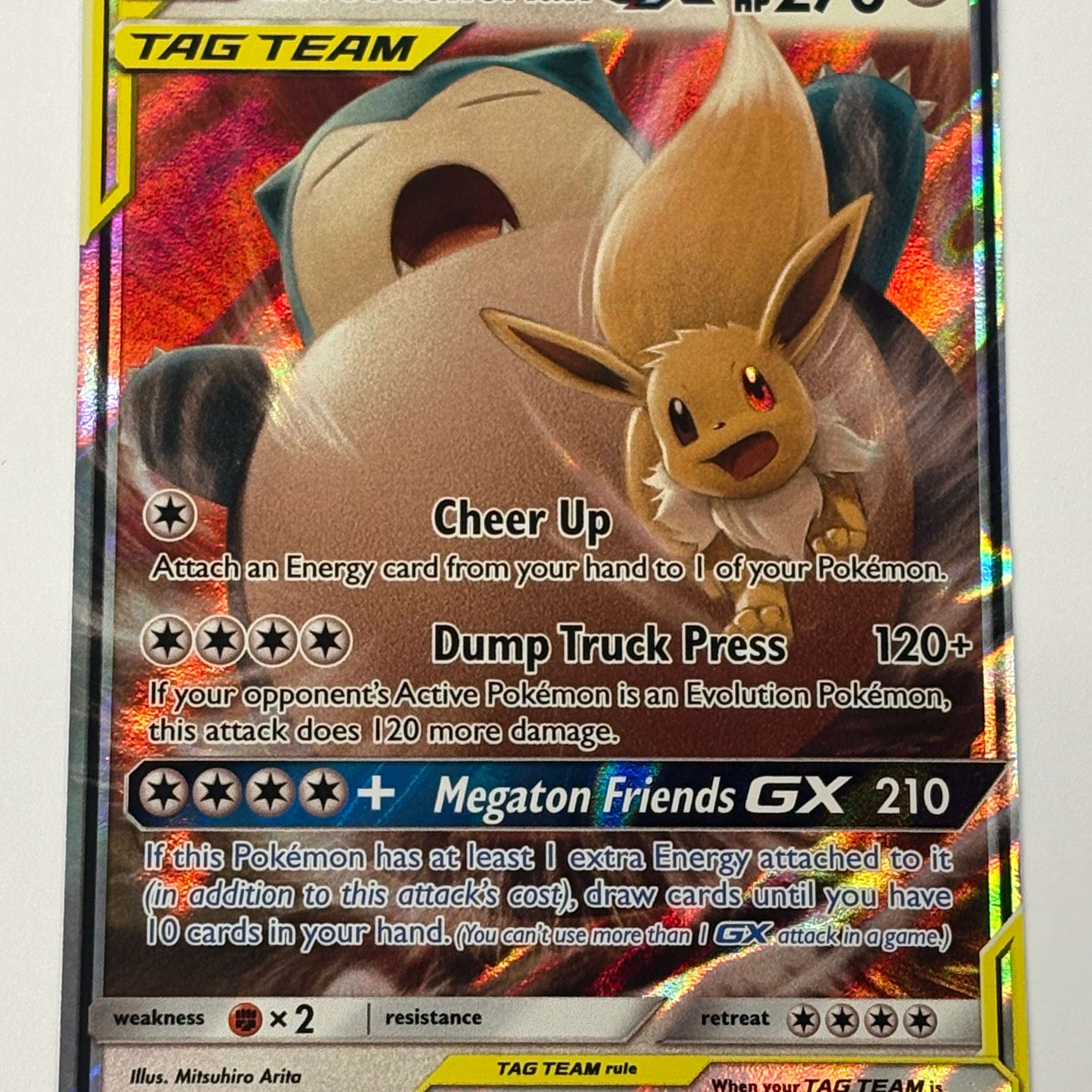 Pokémon TCG - Team Up Eevee & Snorlax GX Tag Team 120/181 NM