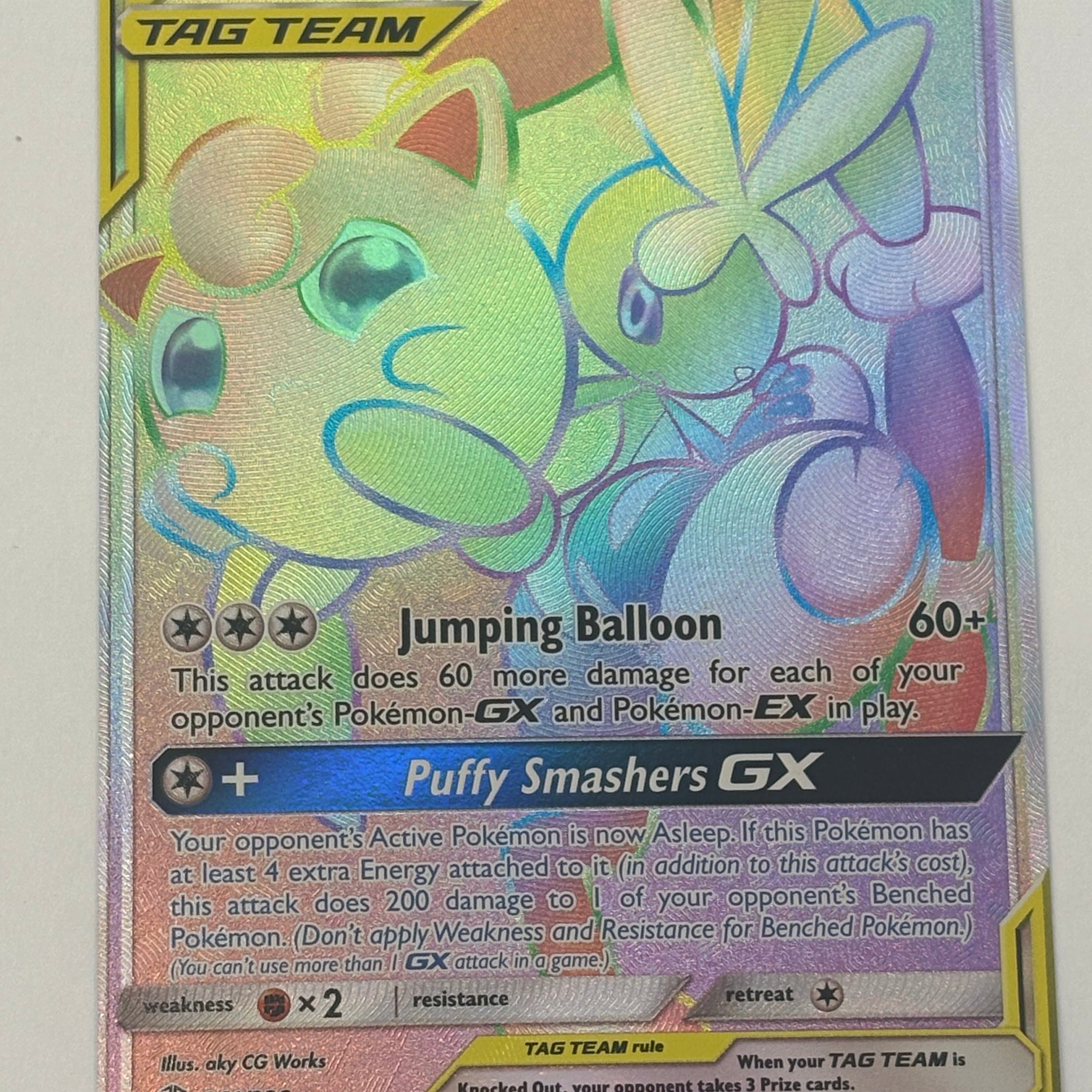 Pokémon TCG - Cosmic Eclipse Mega Lopunny & Jigglypuff GX Tag Team 261/236 NM