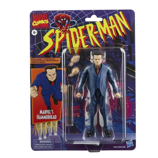 Hasbro Marvel Comics Spider-Man Marvel's Hammerhead Retro-Card Action Figure