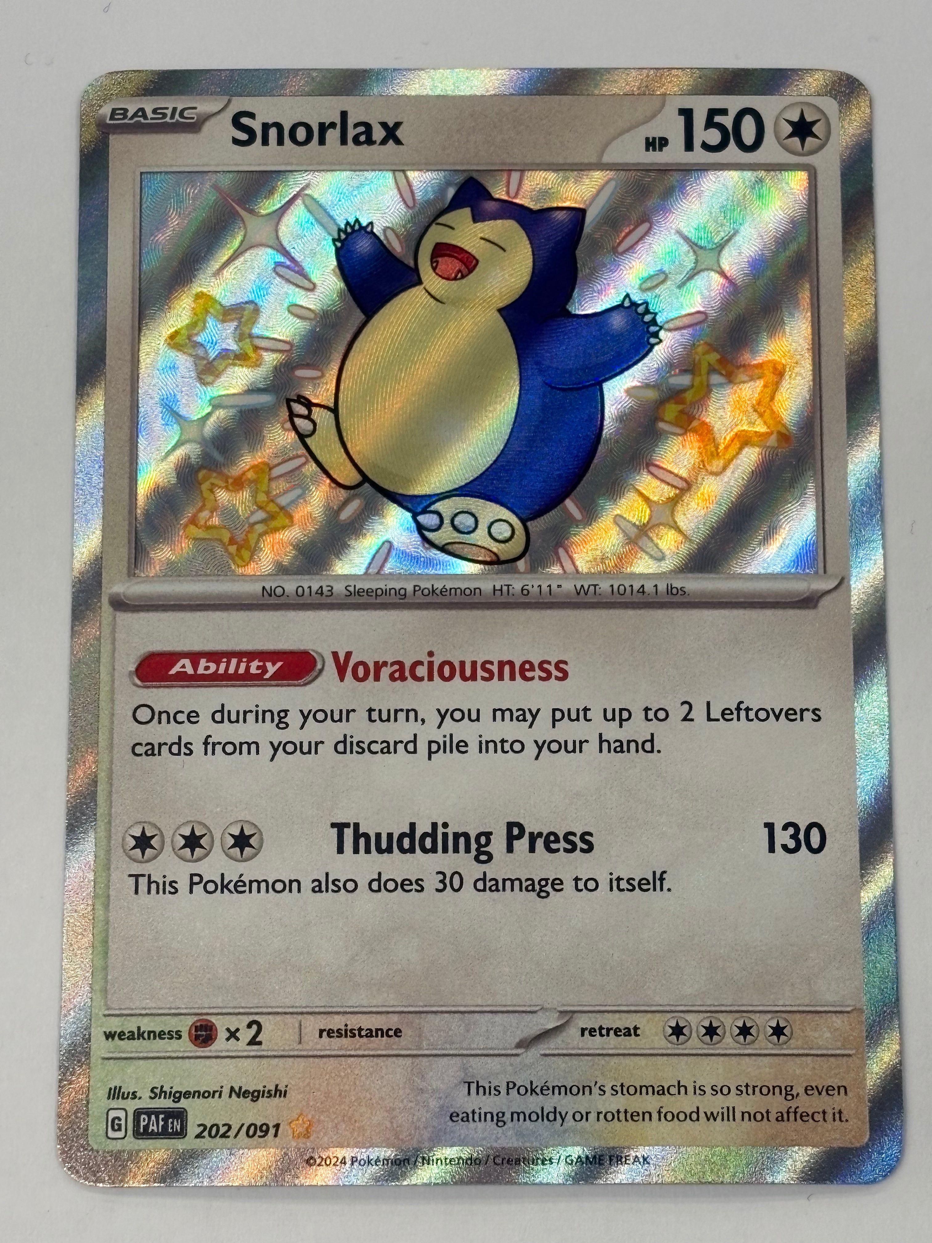 Pokémon TCG - Paldean Fates Snorlax 202/091 NM