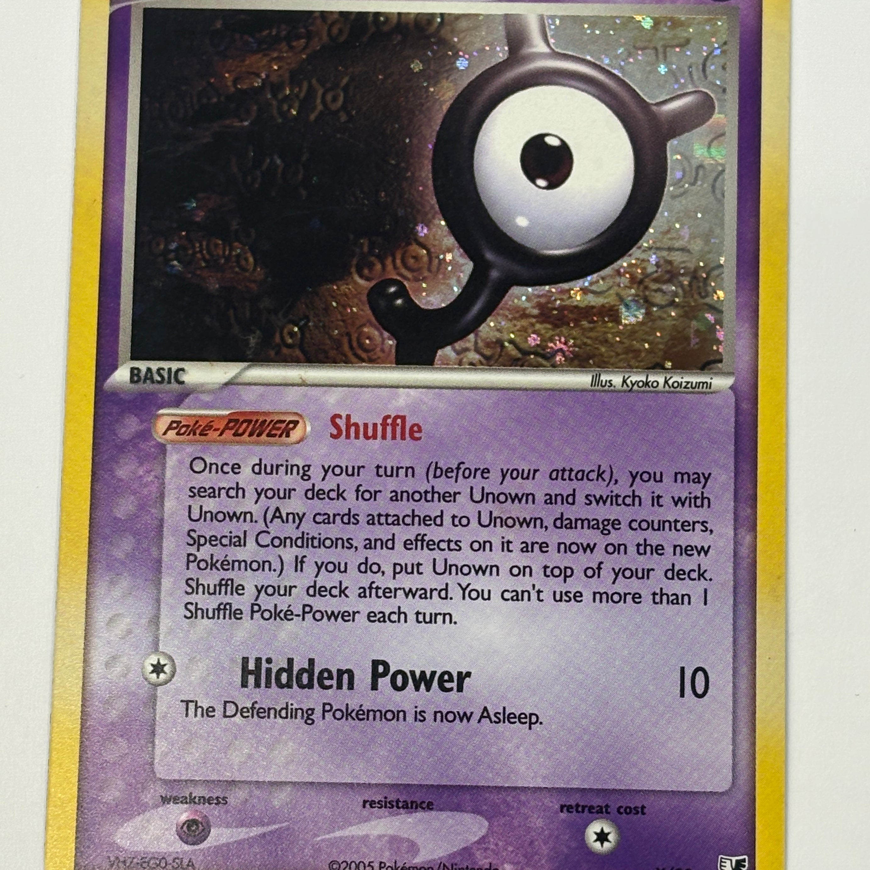 Pokémon TCG - EX Unseen Forces Unown (Y) (Holo) Y/28 NM