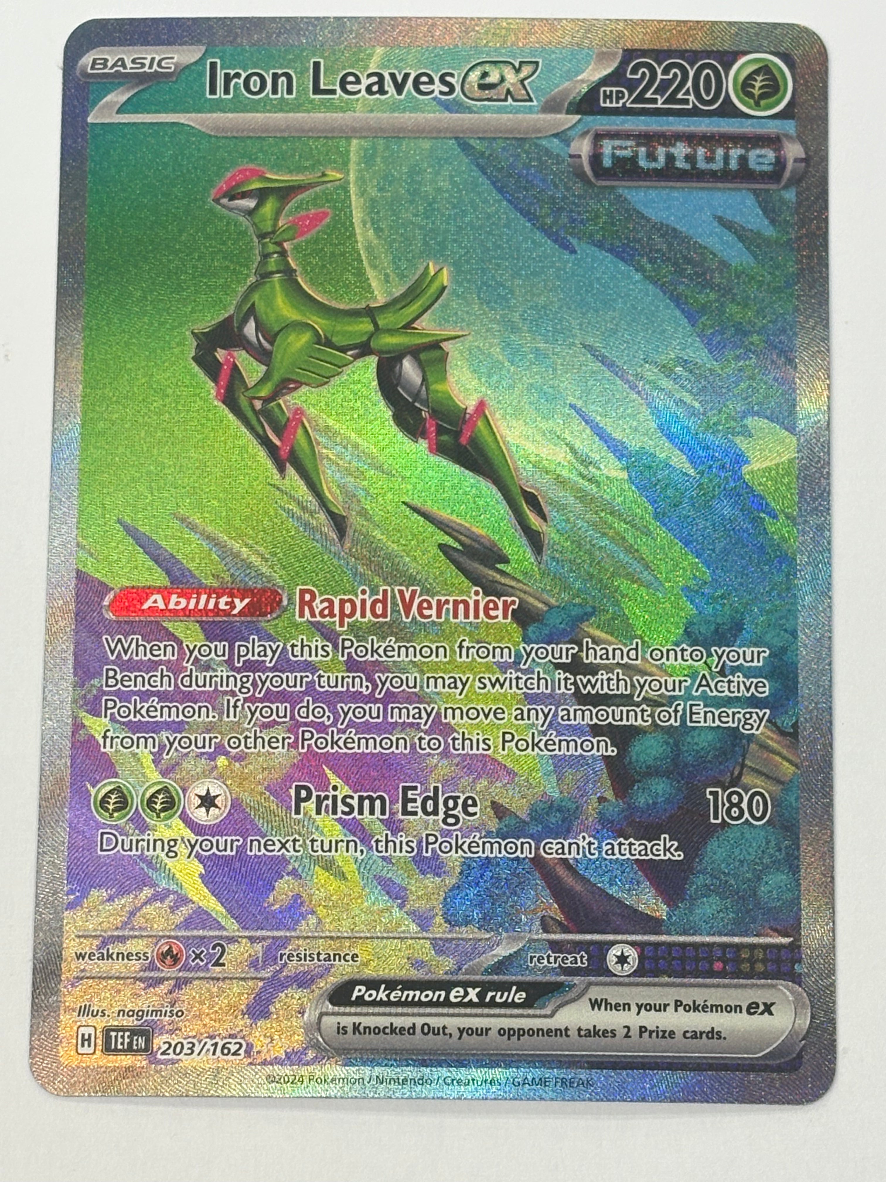 Pokémon TCG - Temporal Forces Iron Leaves ex 203/162 NM