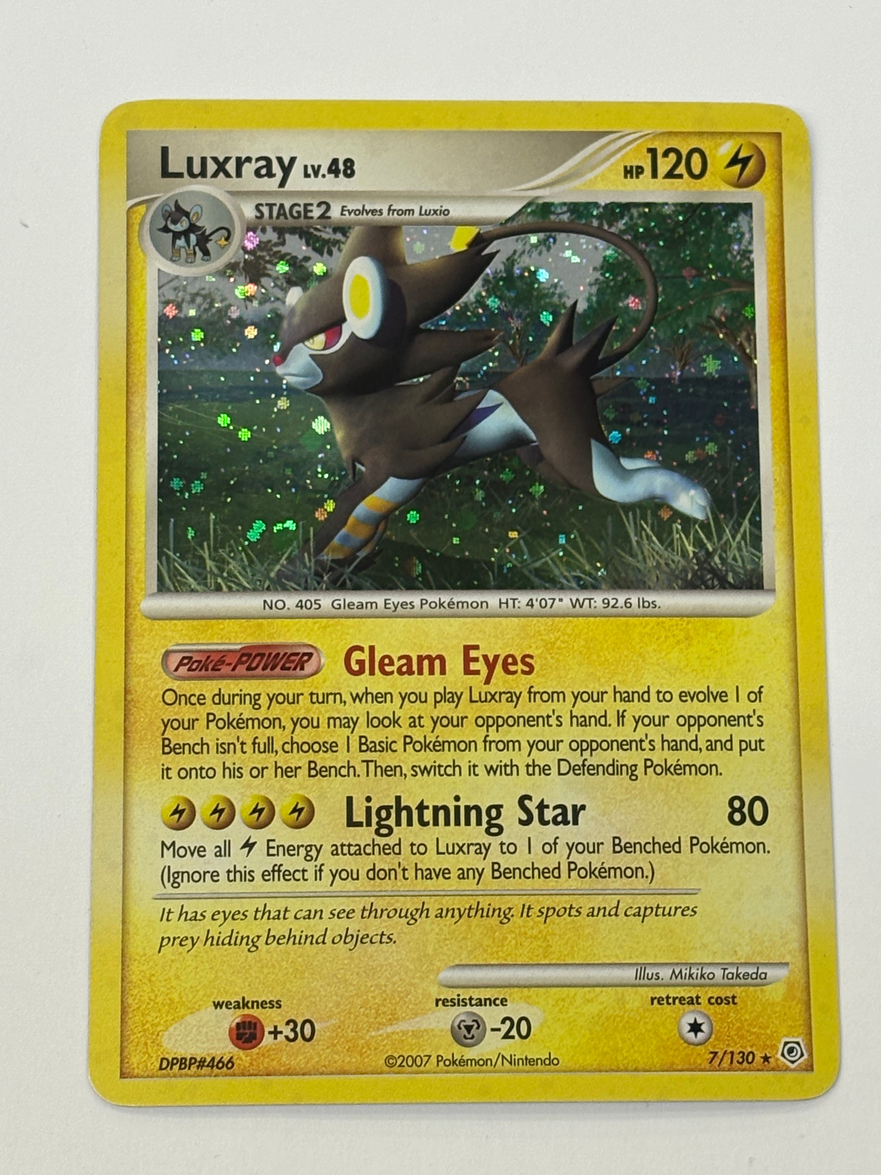 Pokémon TCG - Diamond and Pearl Luxray 7/130 NM