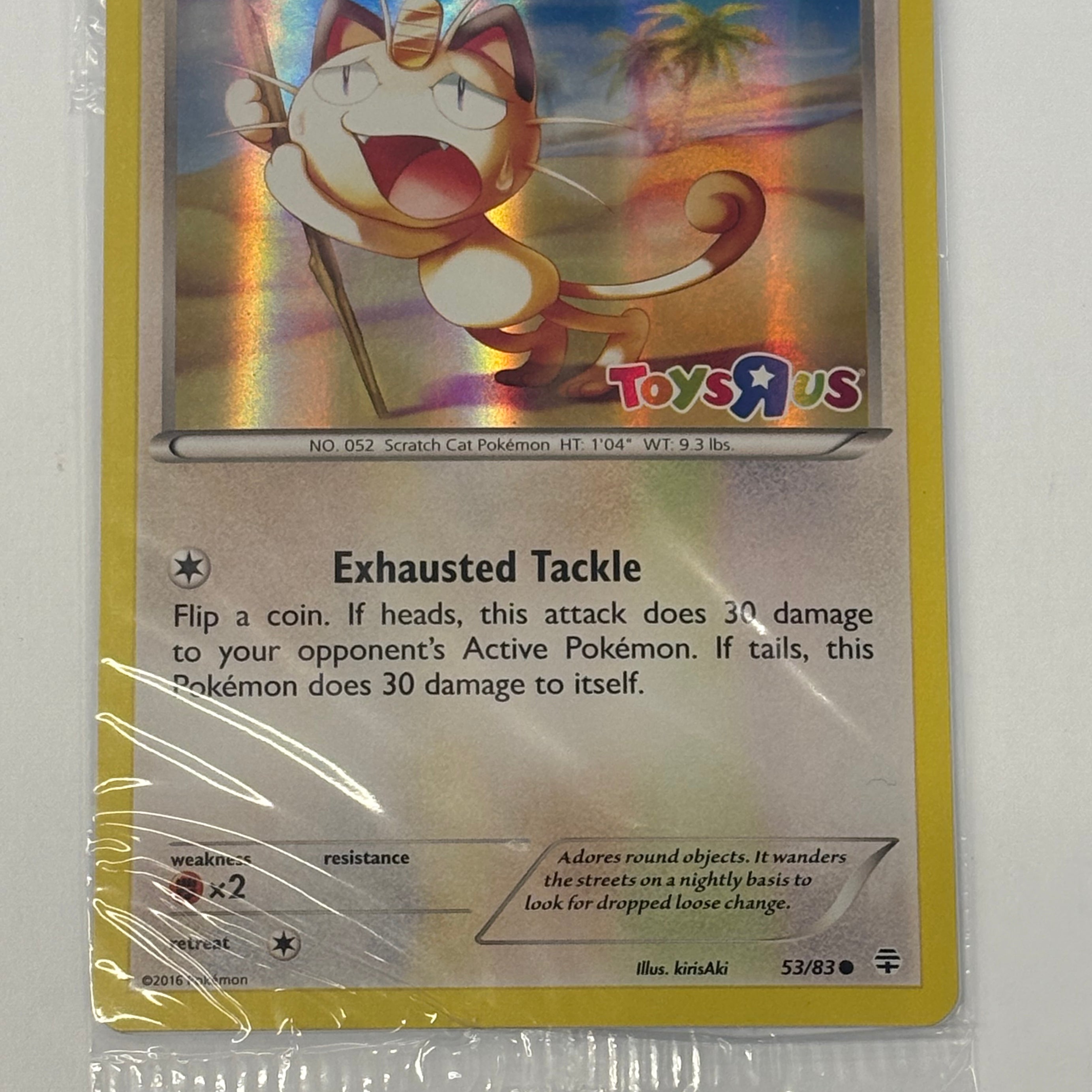 Pokémon TCG - Toys R Us Promo Meowth Sealed 53/83 NM