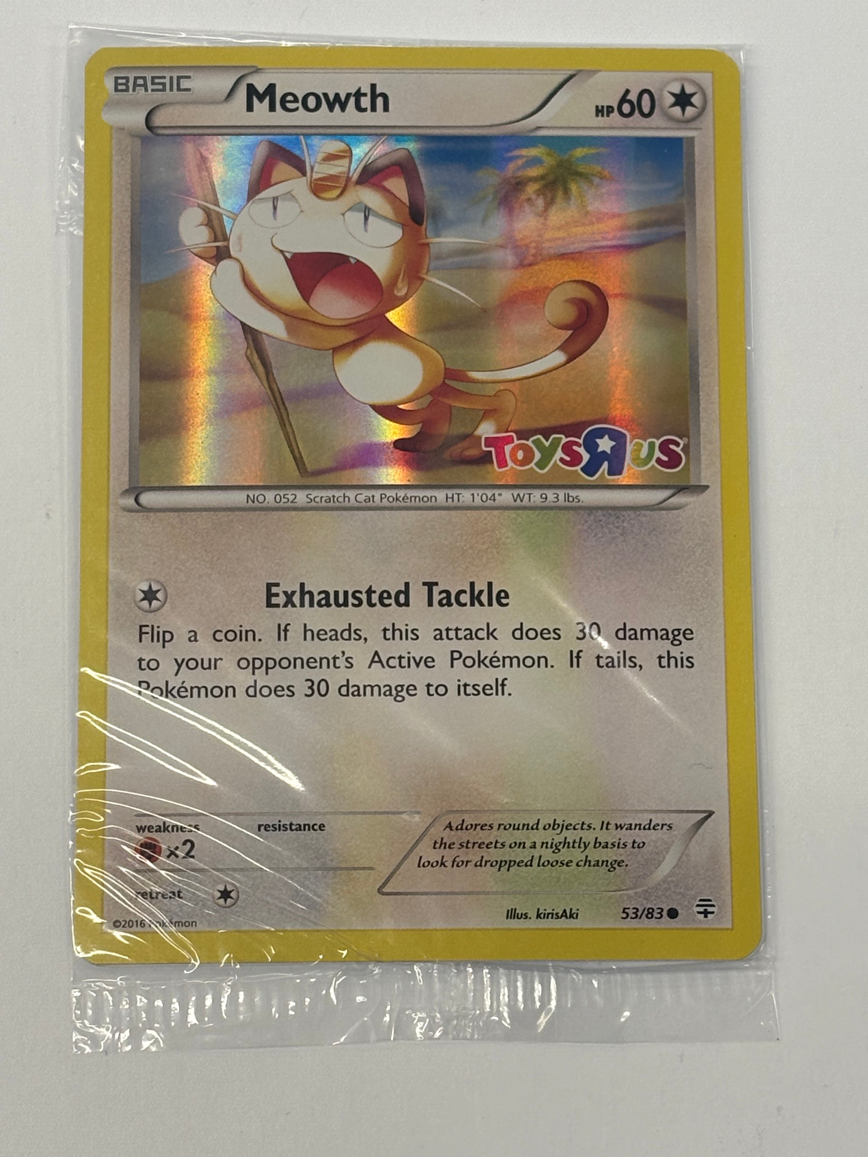 Pokémon TCG - Toys R Us Promo Meowth Sealed 53/83 NM