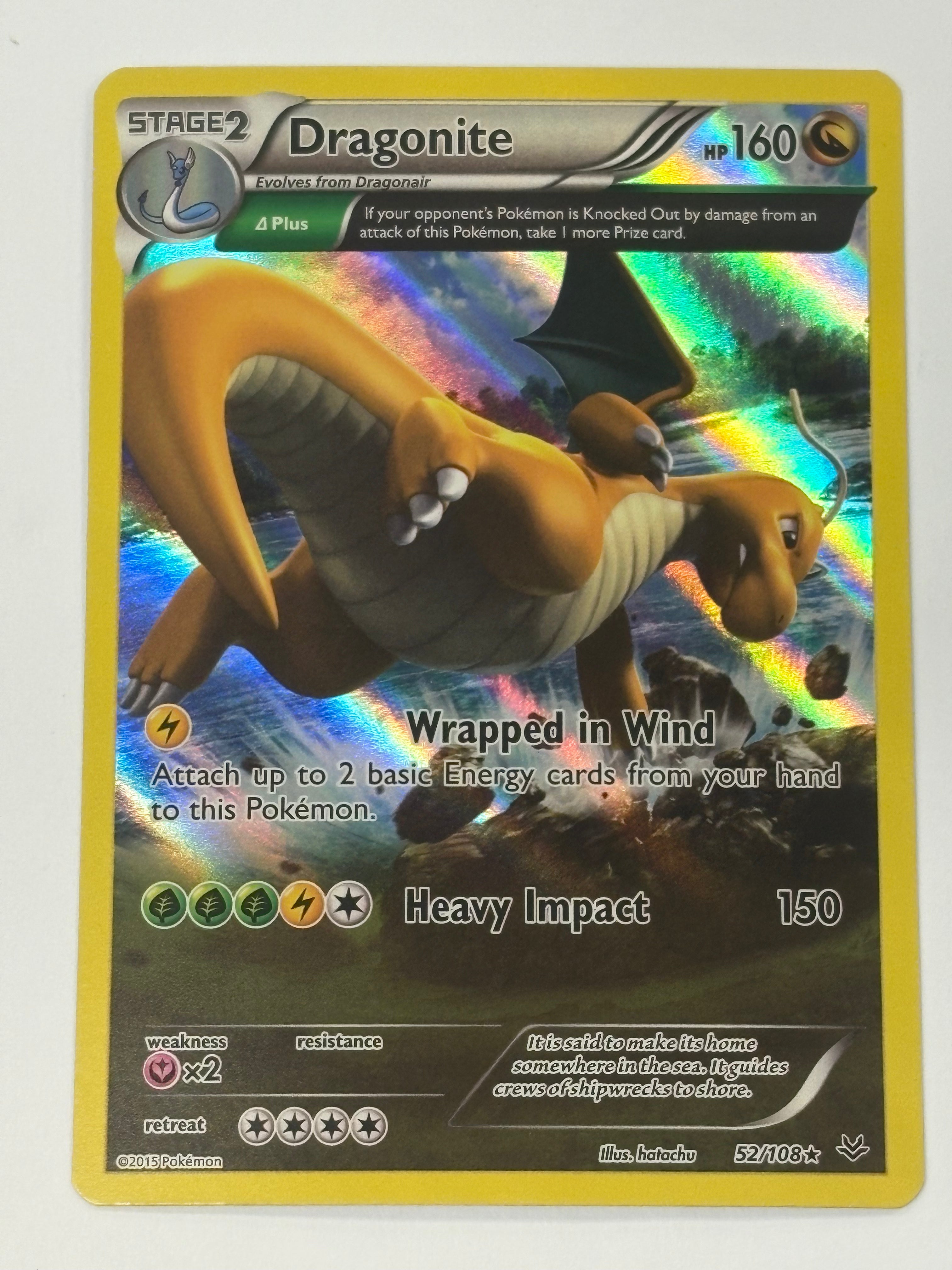 Pokémon TCG - Roaring Skies Dragonite 52/108 Holo