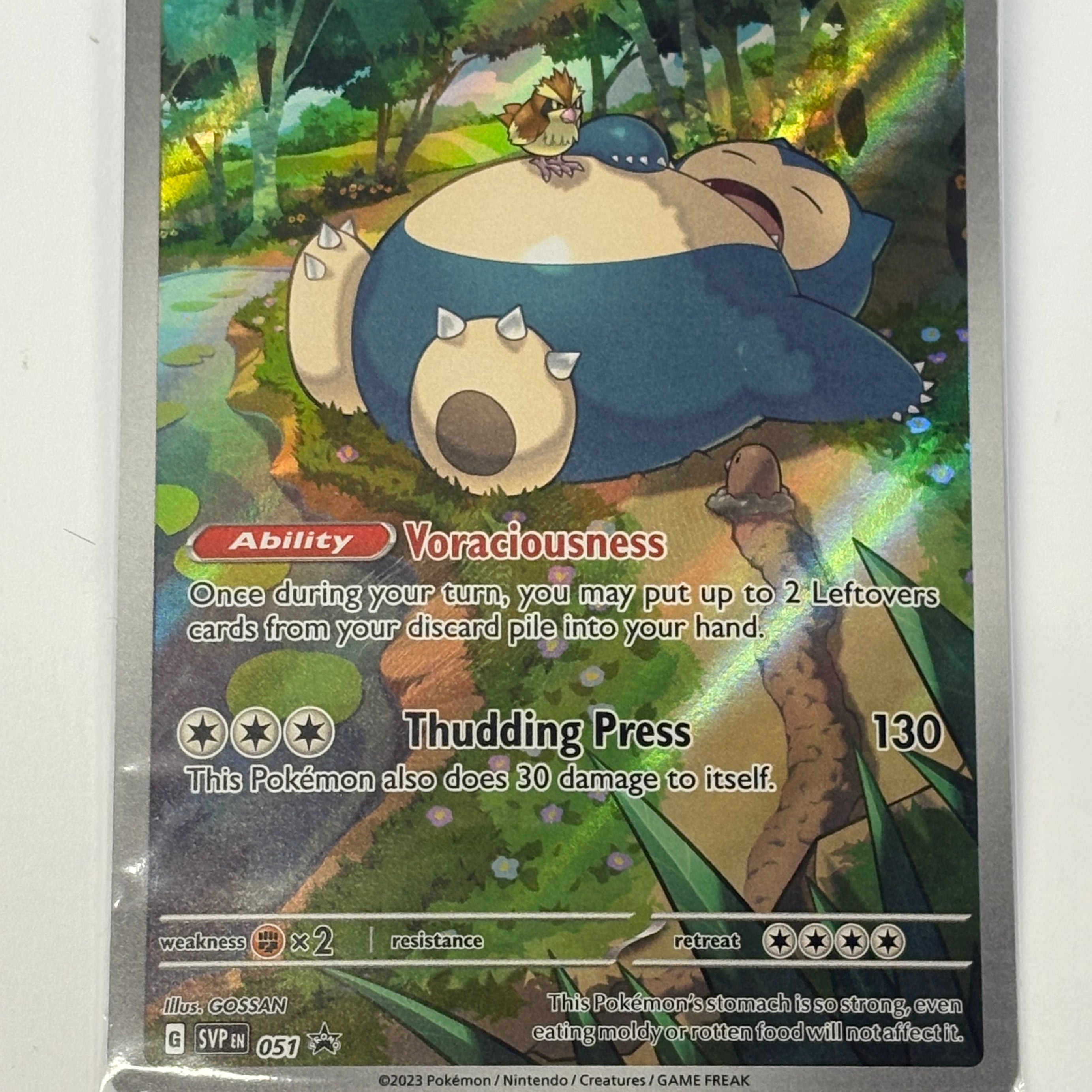 Pokémon TCG - Scarlet & Violet Promo Cards Snorlax 051 (Sealed) NM