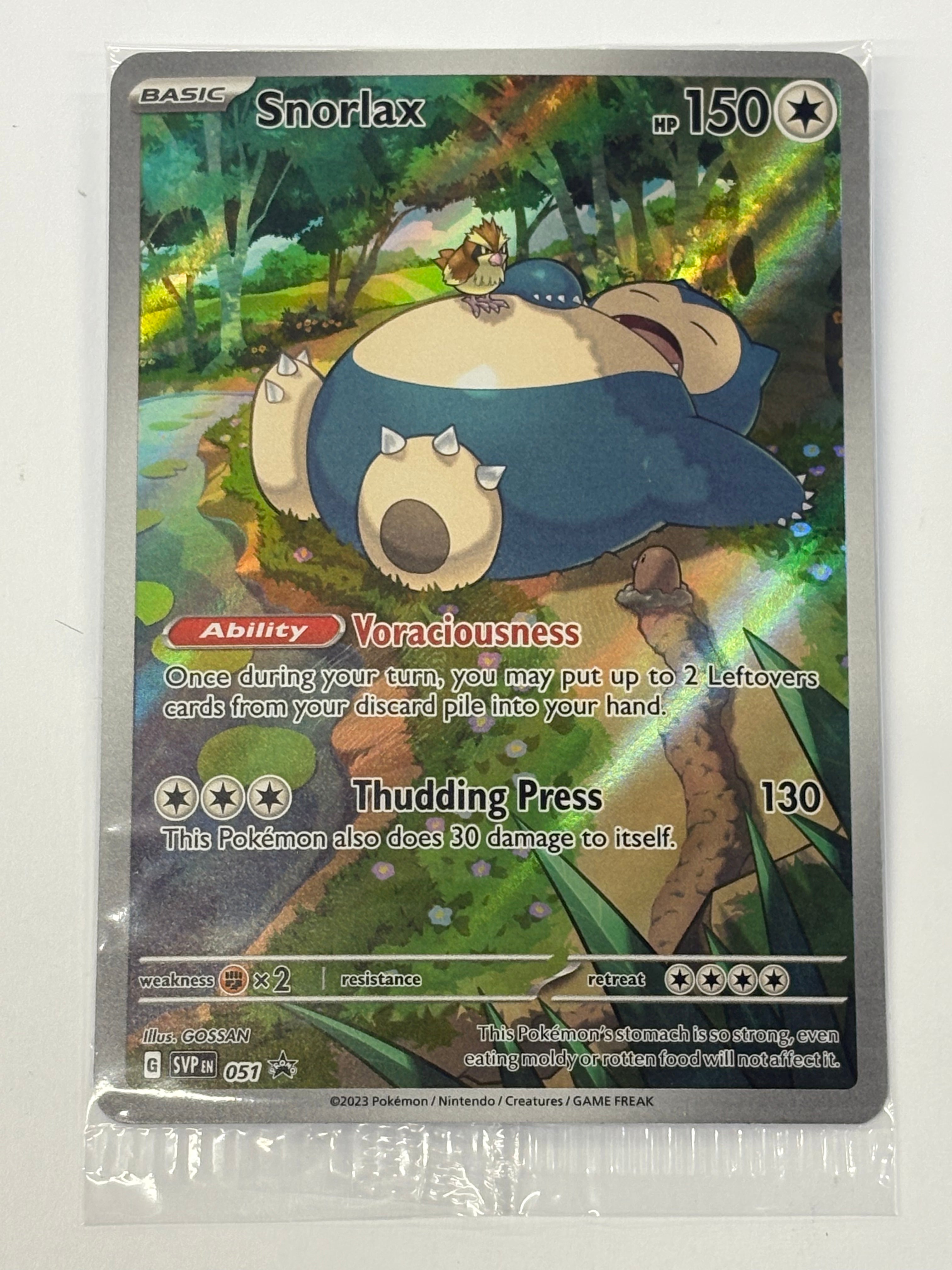 Pokémon TCG - Scarlet & Violet Promo Cards Snorlax 051 (Sealed) NM