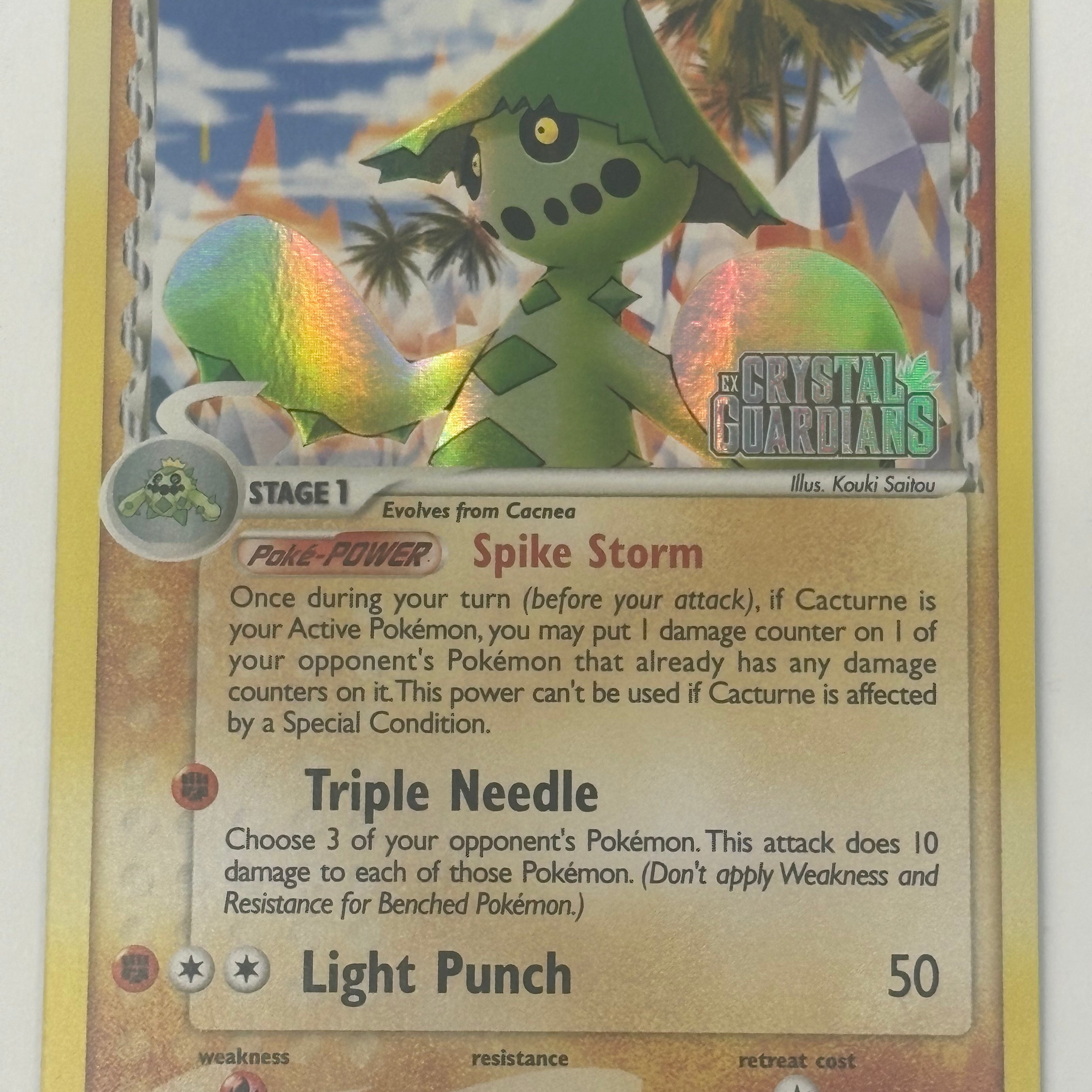 Pokémon TCG - Crystal Guardians Cacturne (ex Crystal Guardians Stamped) 15/100 NM