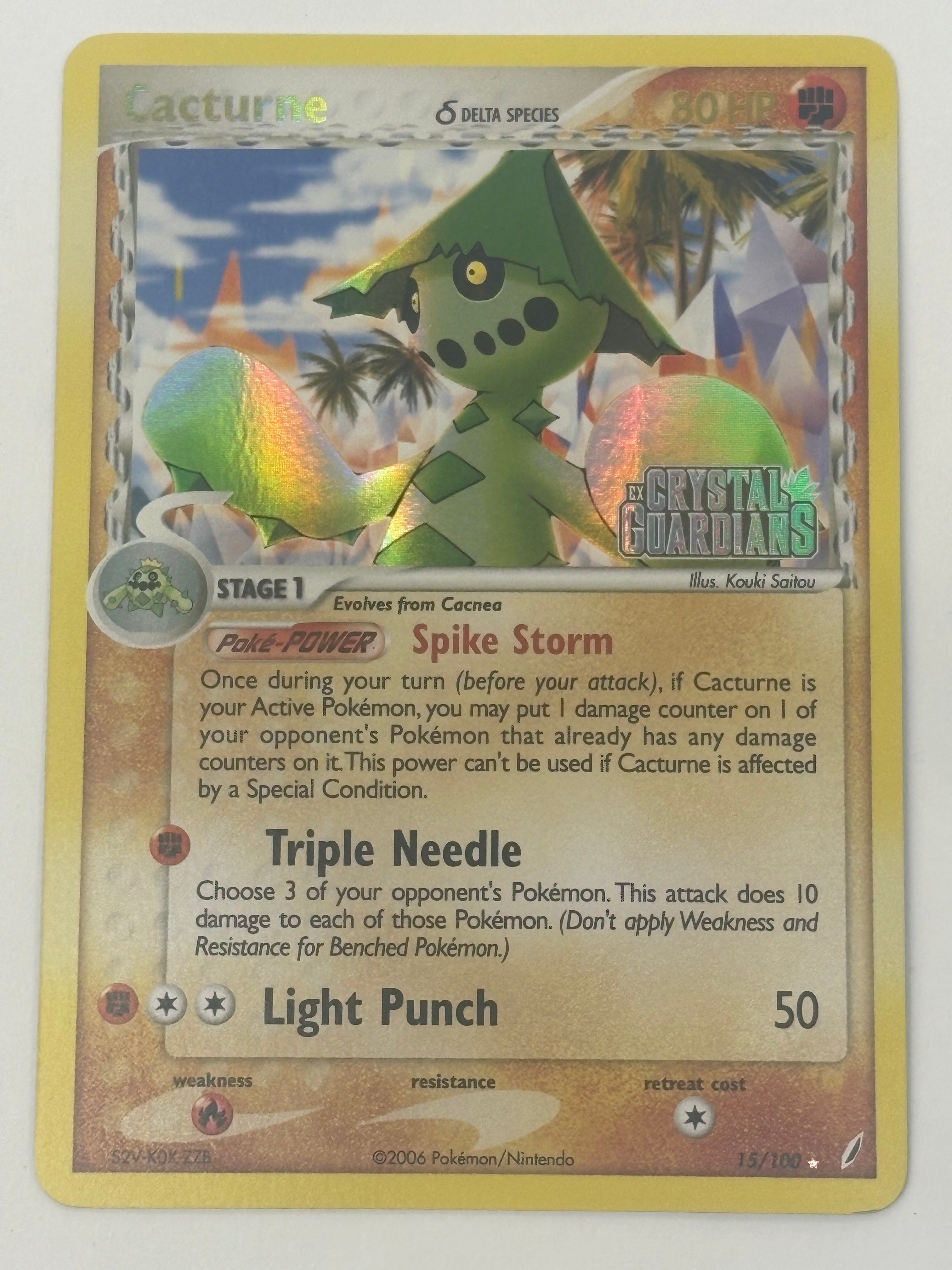 Pokémon TCG - Crystal Guardians Cacturne (ex Crystal Guardians Stamped) 15/100 NM