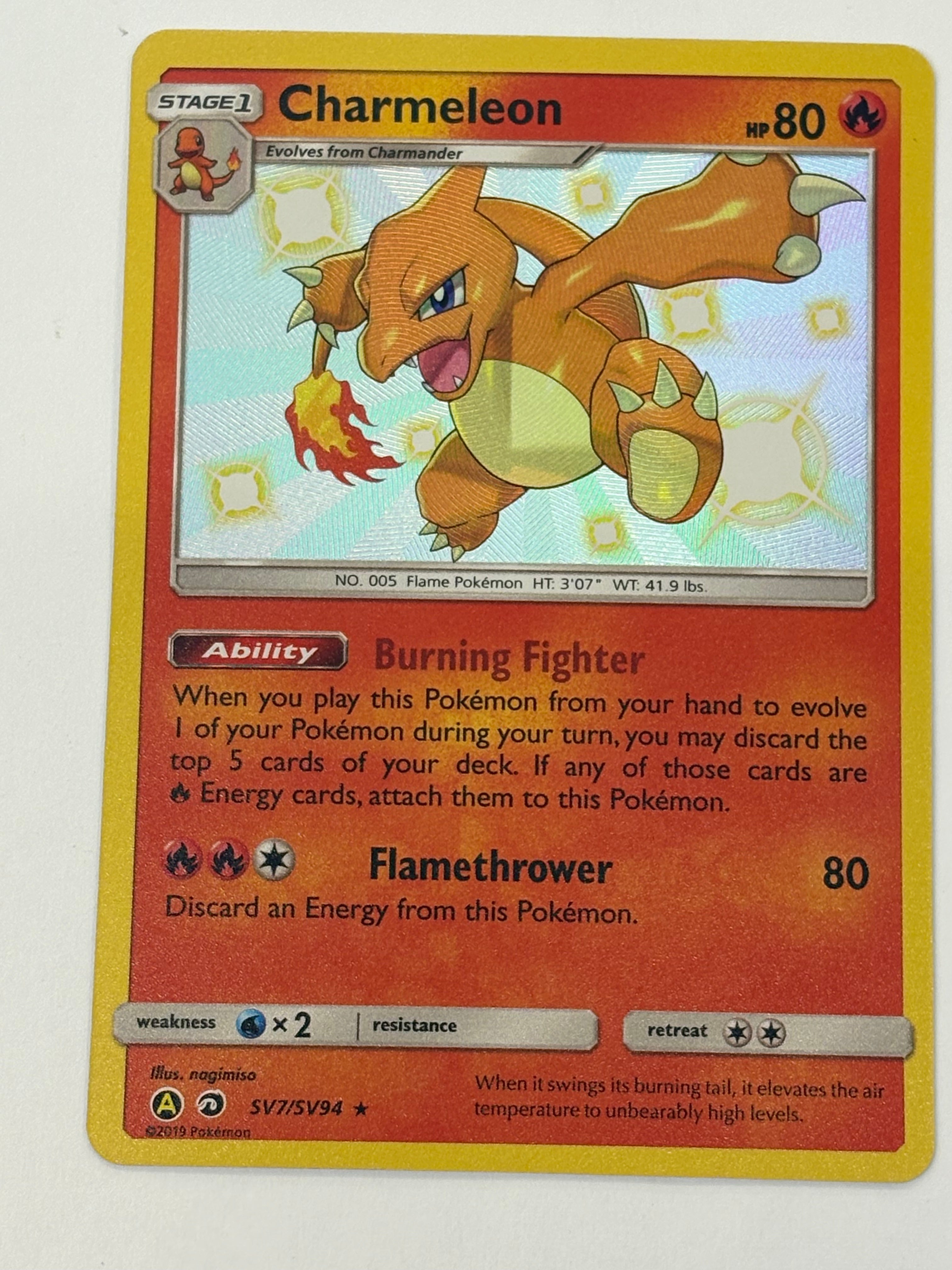 Pokémon TCG - Hidden Fates Charmeleon SV7/SV94 NM