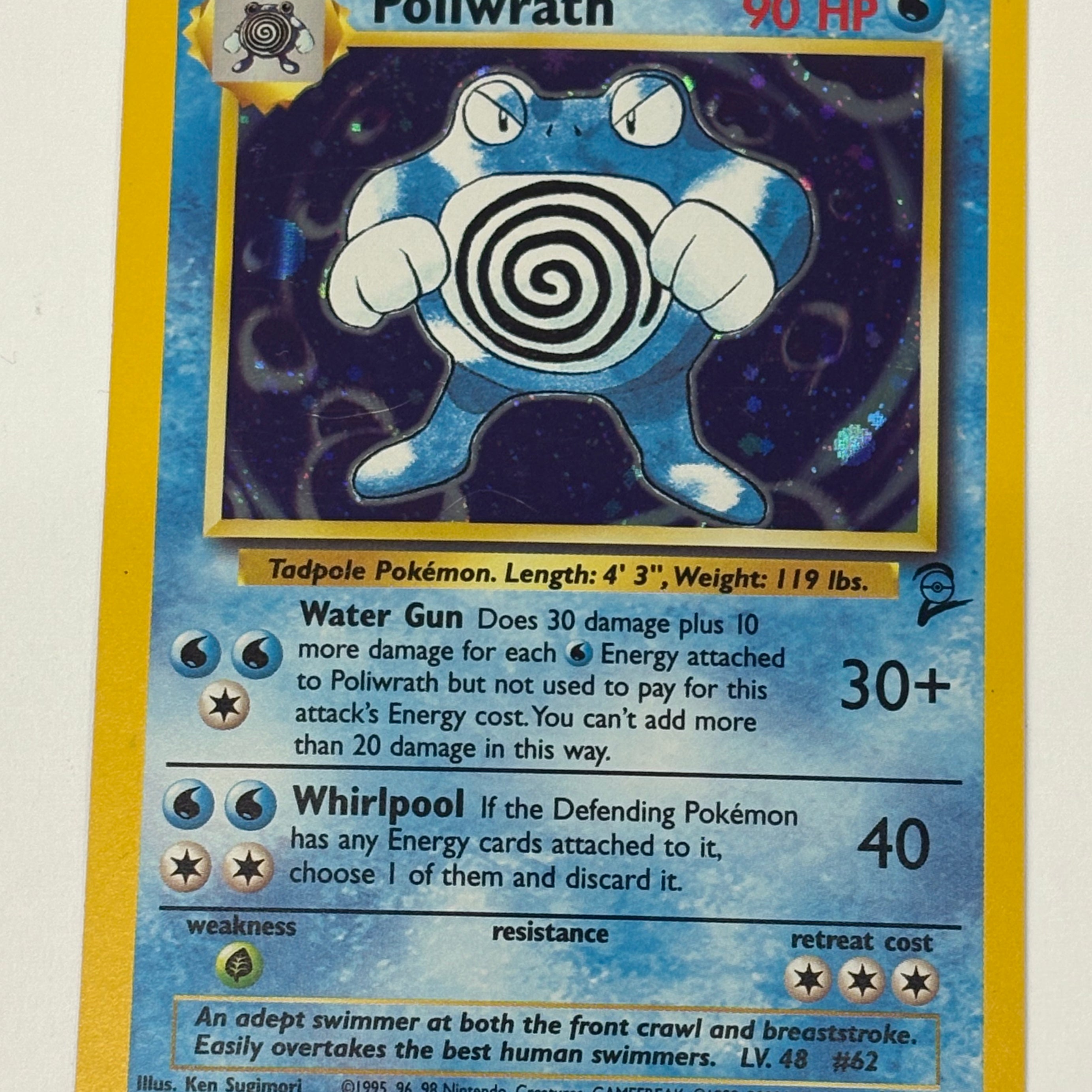 Pokémon TCG - Base Set 2 Poliwrath Holo 15/130 NM