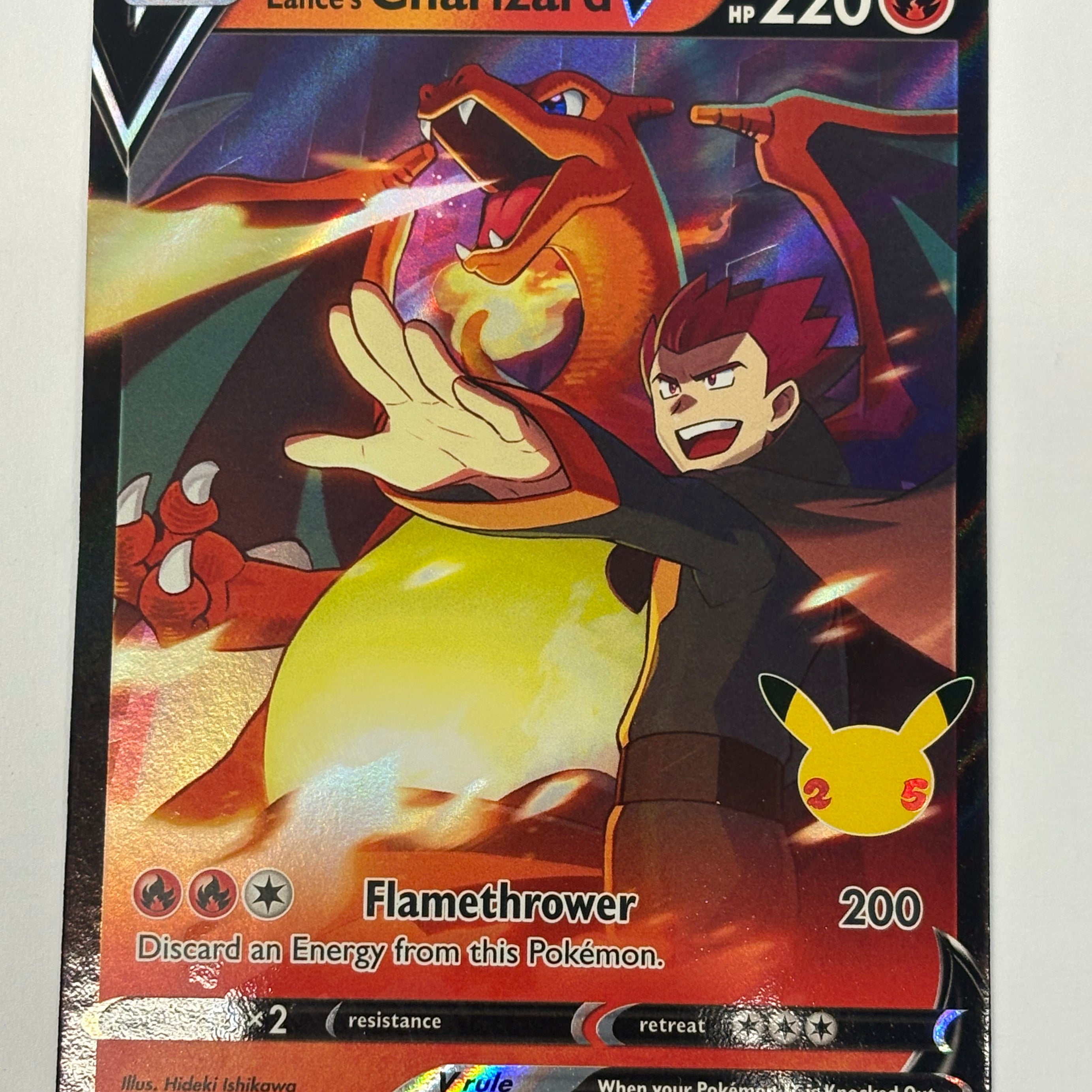 Pokémon TCG - Celebrations Promo Lance’s Charizard V SWSH133 NM