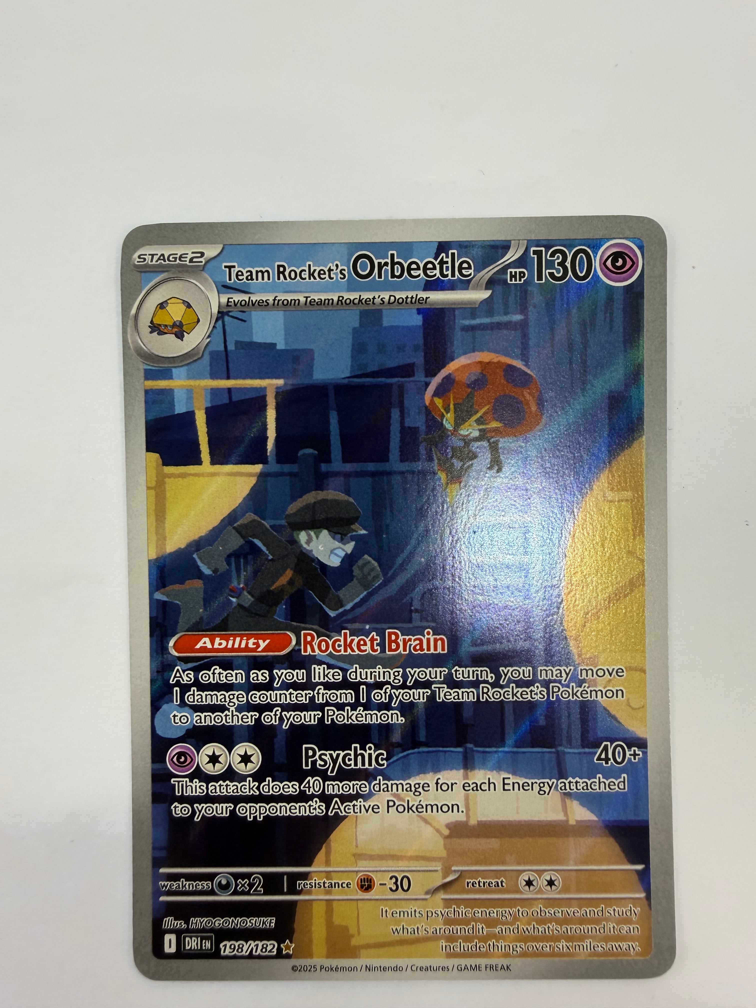 Pokémon TCG - Destined Rivals Team Rocket's Orbeetle 198/182 NM