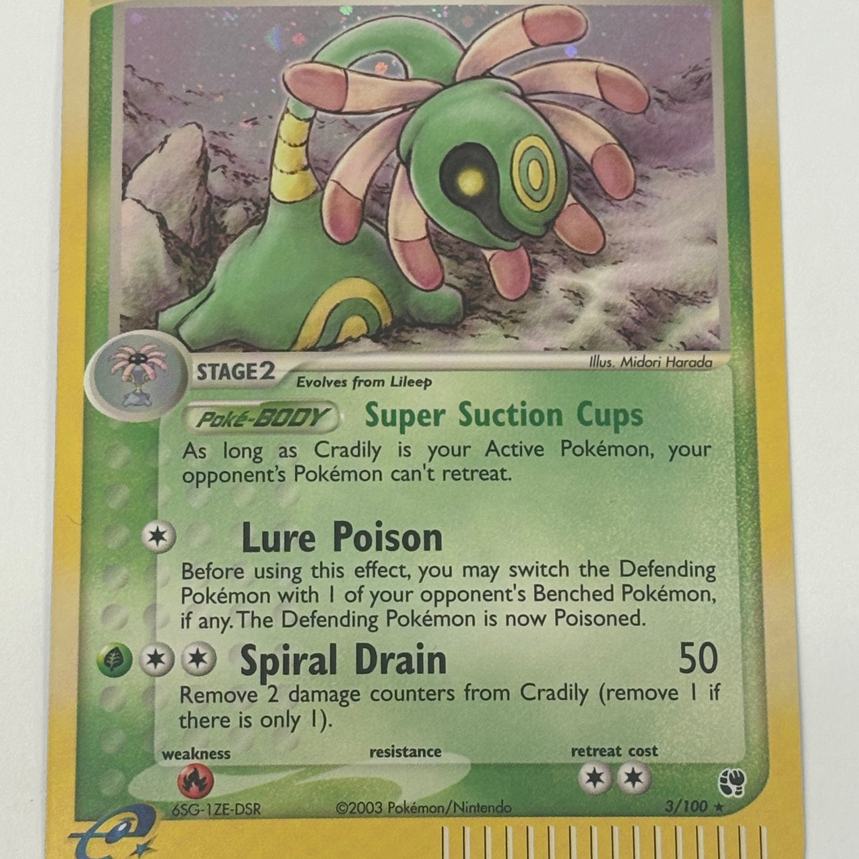 Pokémon TCG - EX Sandstorm Cradily 70/100 NM