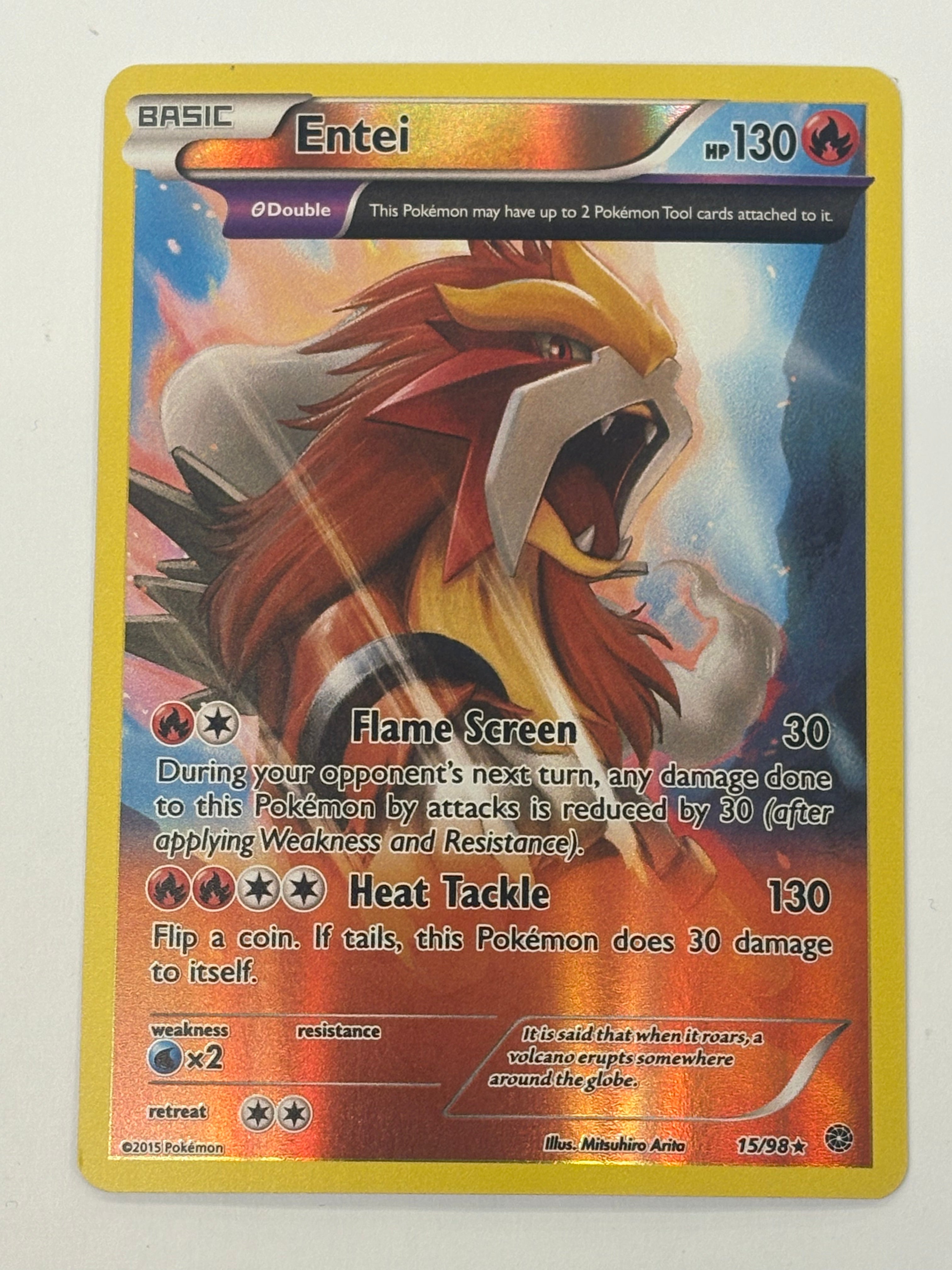 Pokémon TCG - Ancient Origins Entei 15/98 NM