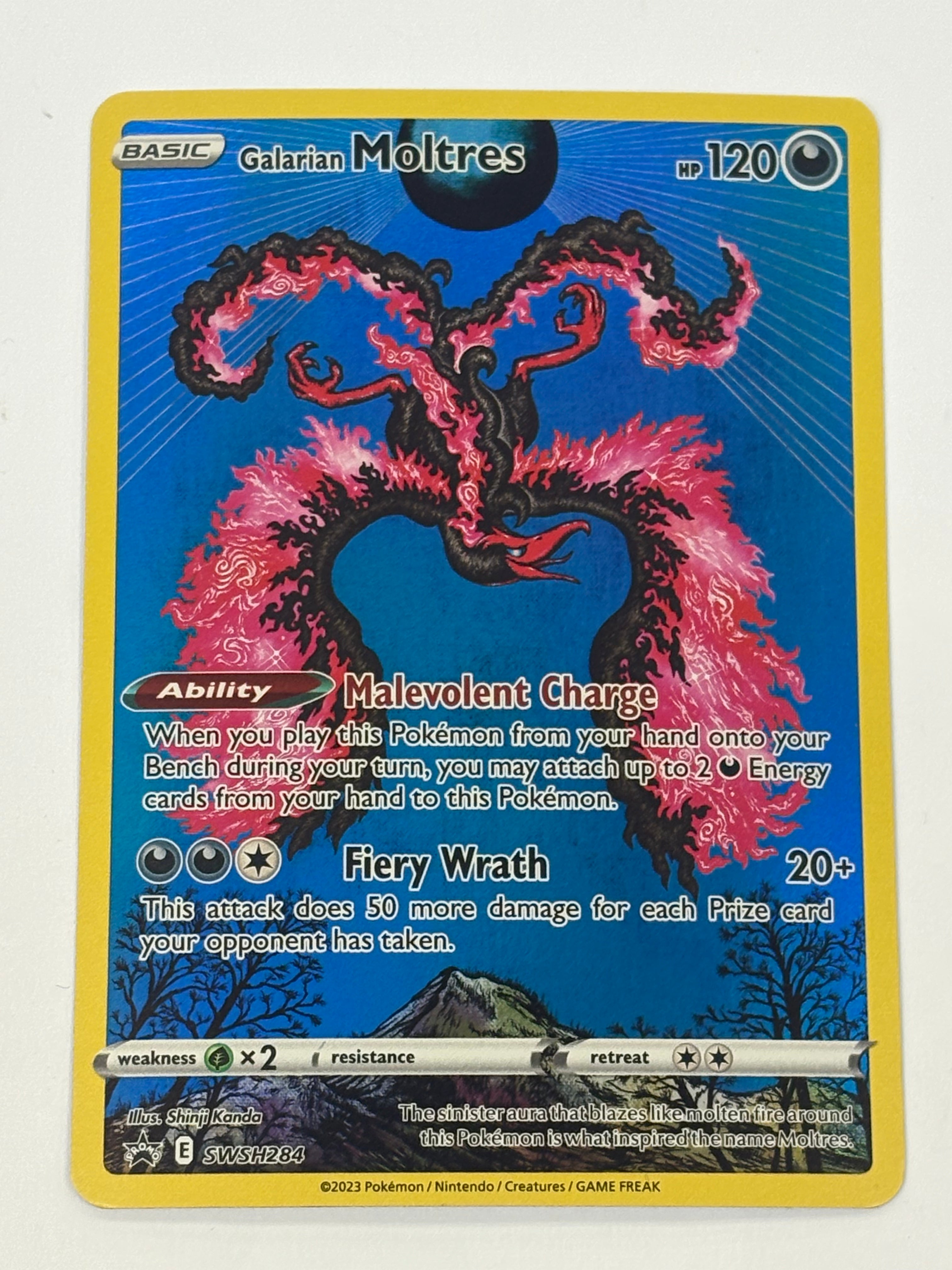 Pokémon TCG - Crown Zenith Galarian Moltres SWSH284 NM