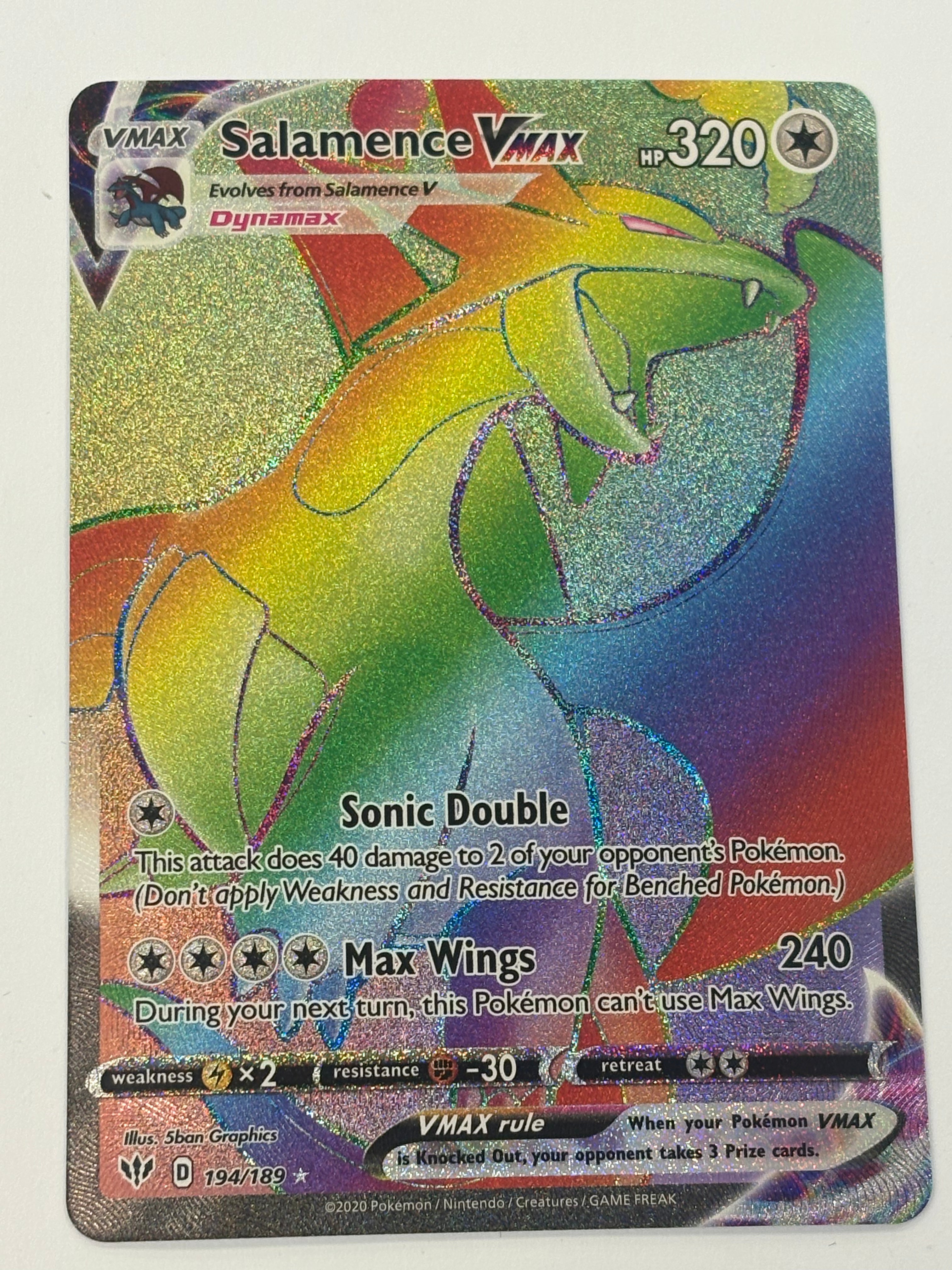 Pokémon TCG - Darkness Ablaze Salamance VMAX 194/189 NM