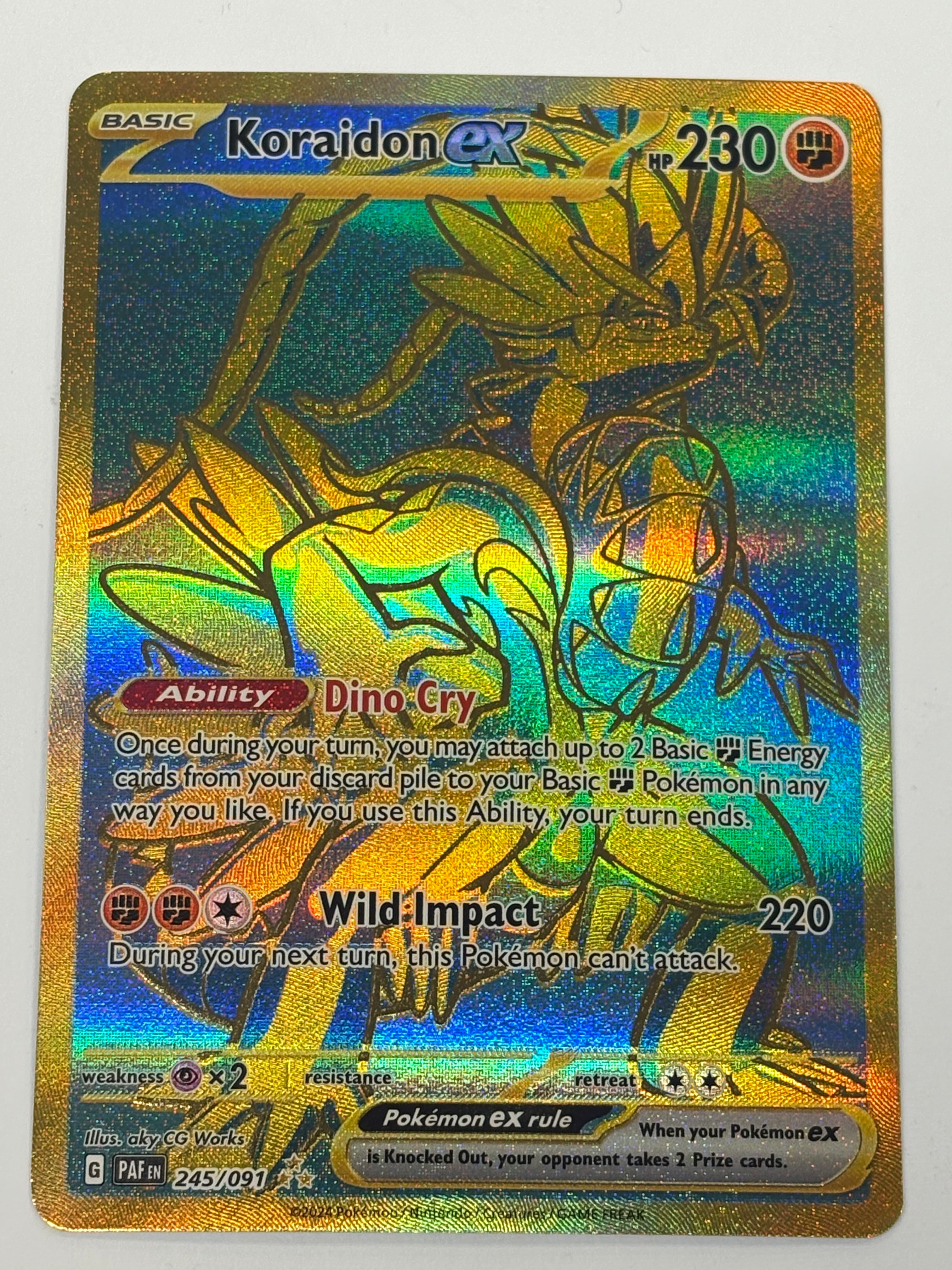 Pokémon TCG - Paldean Fates Koraidon ex 245/091 NM
