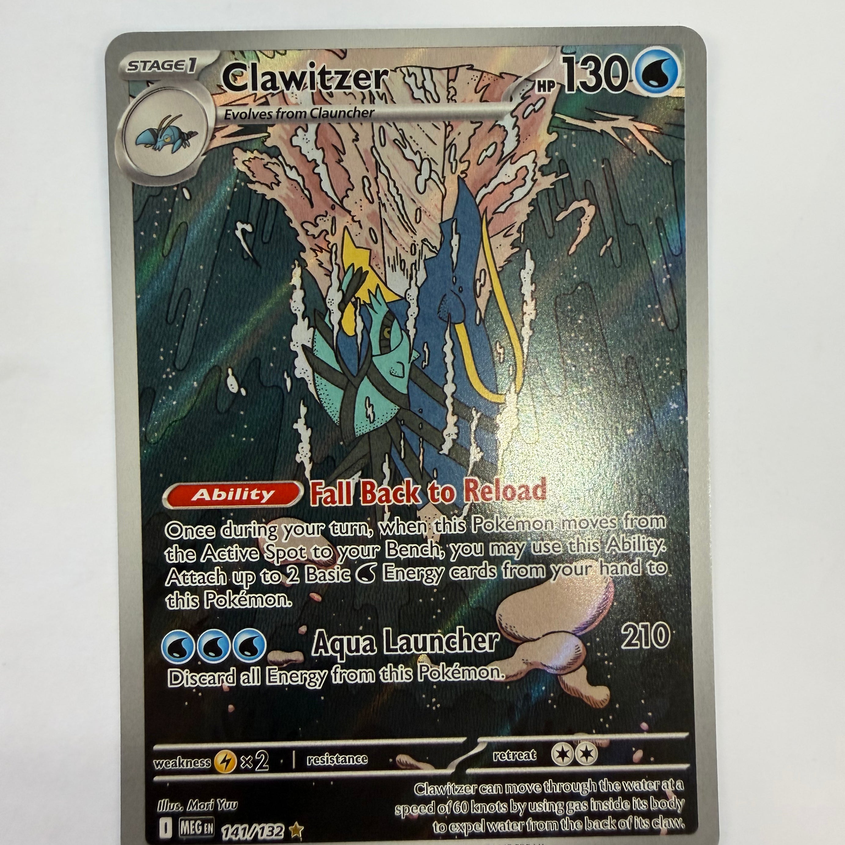 Pokémon TCG - Mega Evolution Clawitzer 141/132 NM