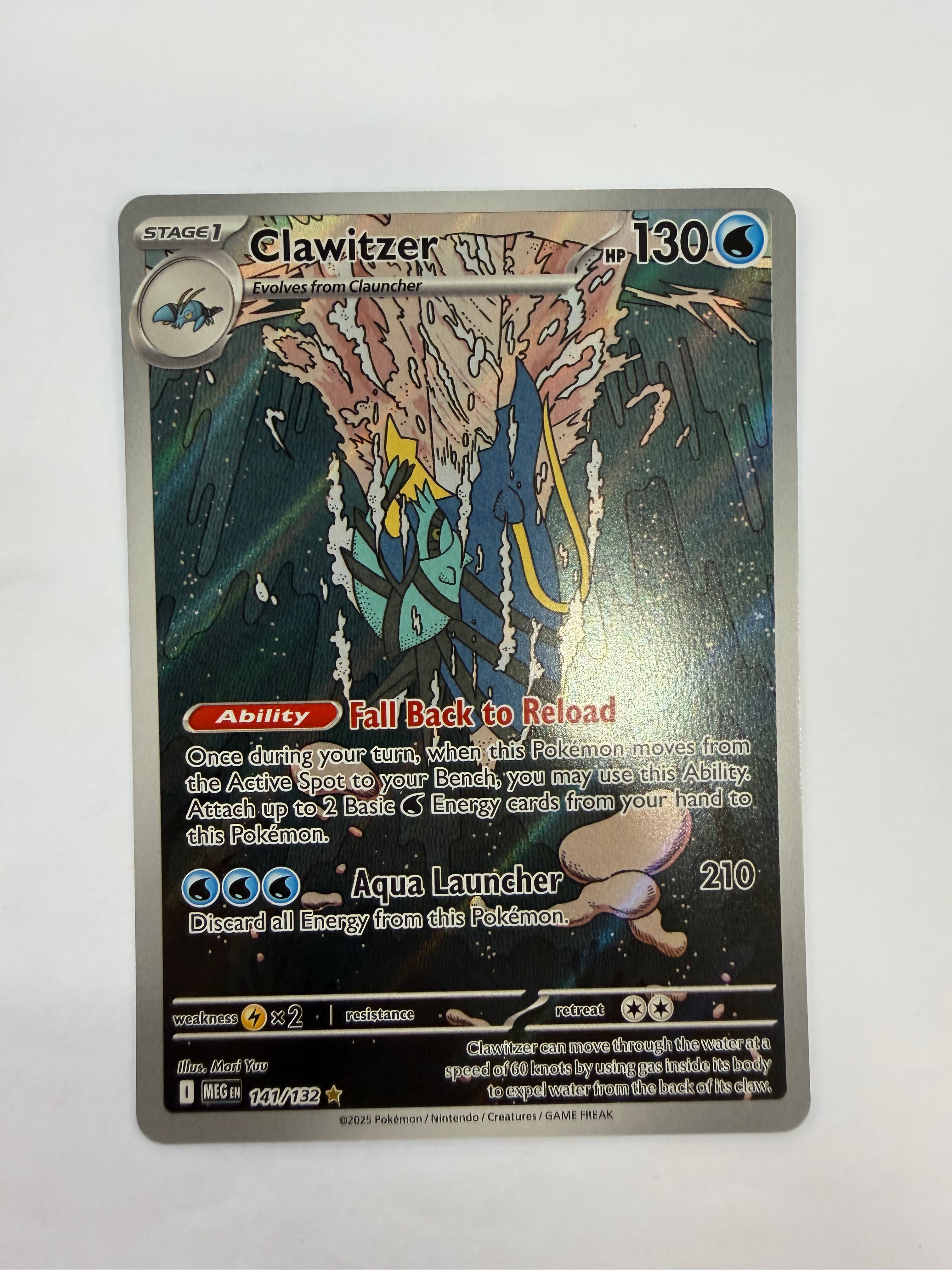 Pokémon TCG - Mega Evolution Clawitzer 141/132 NM