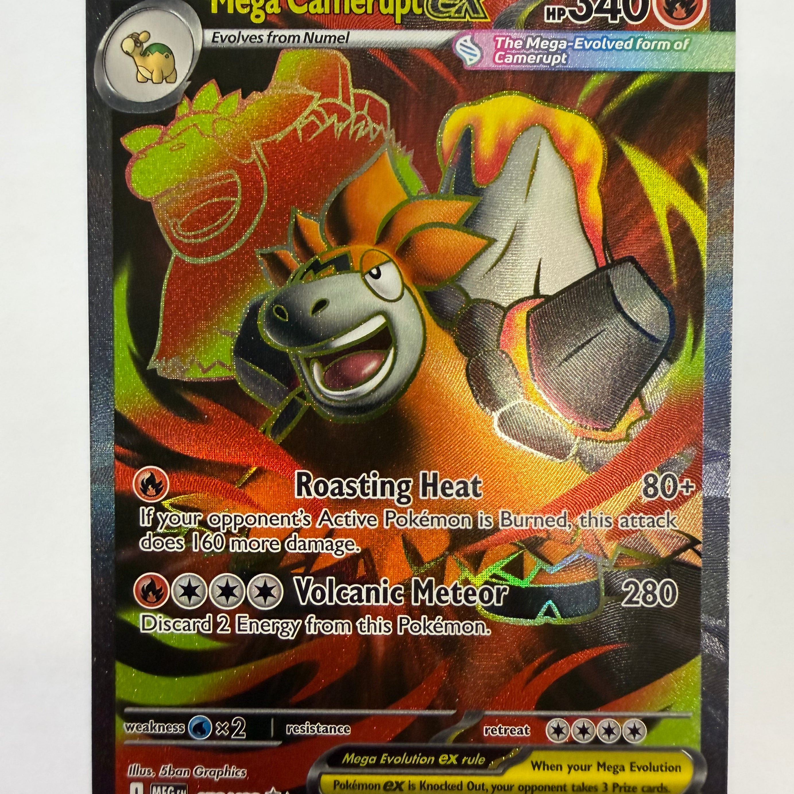 Pokémon TCG - Mega Evolution Mega Camerupt ex 156/132 NM