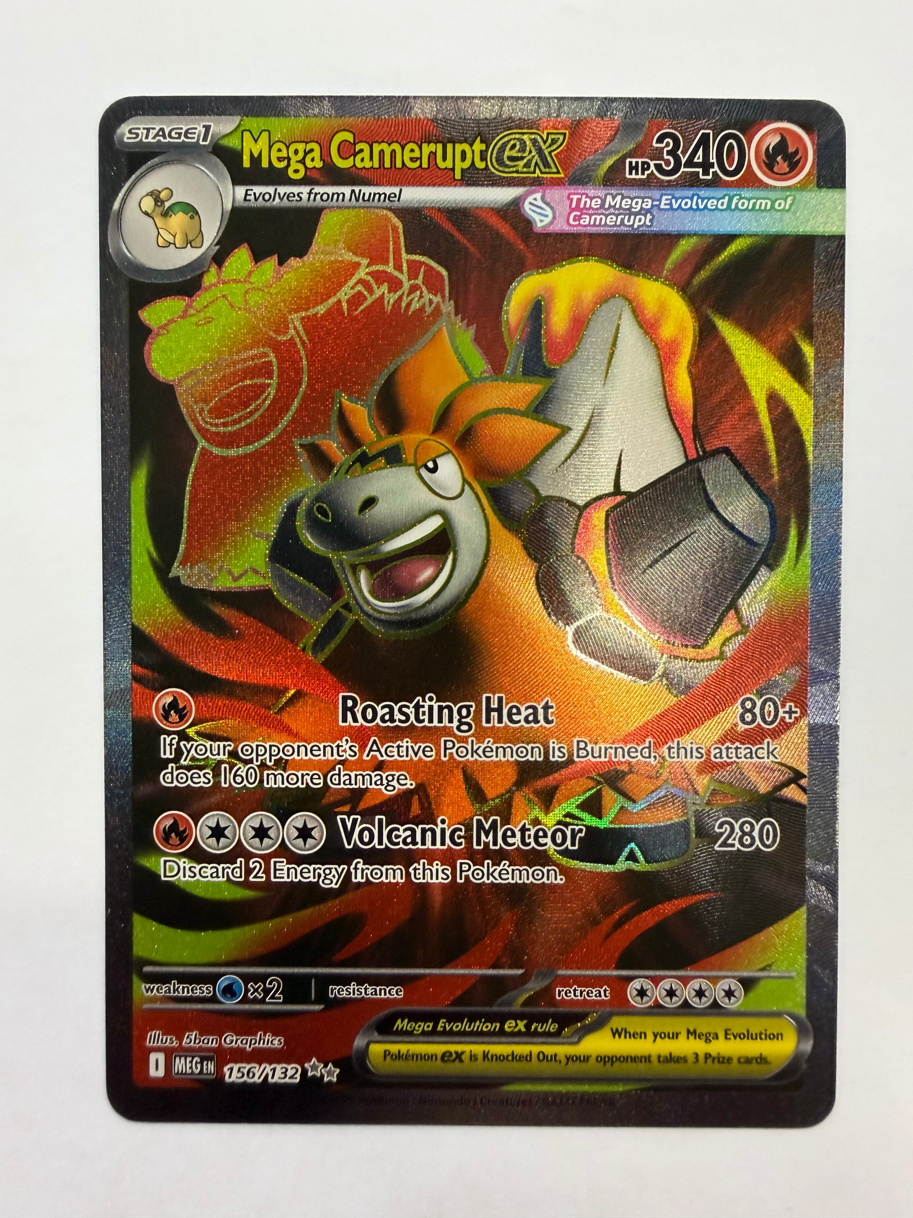 Pokémon TCG - Mega Evolution Mega Camerupt ex 156/132 NM